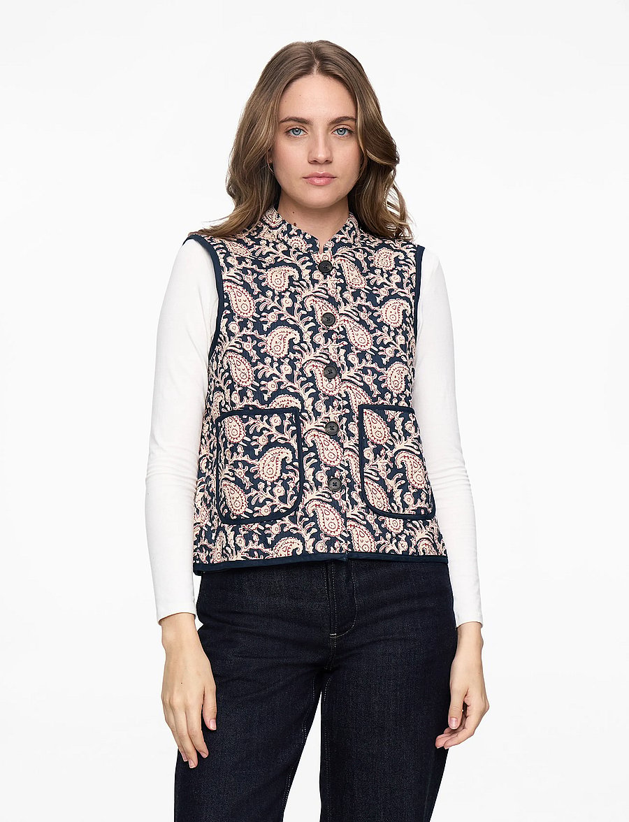 Lollys Laundry - CairoLL Vest - steppwesten - graphic print - 0