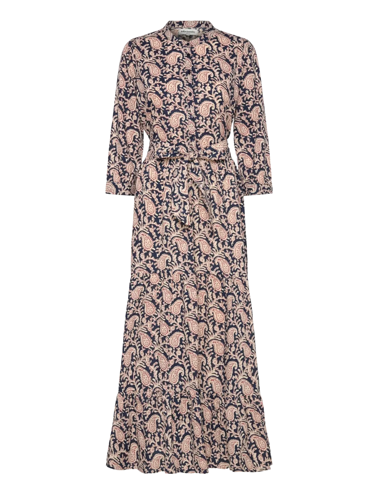 Lollys Laundry - NeeLL Maxi Dress 3/4 - skjortklänningar - graphic print - 2