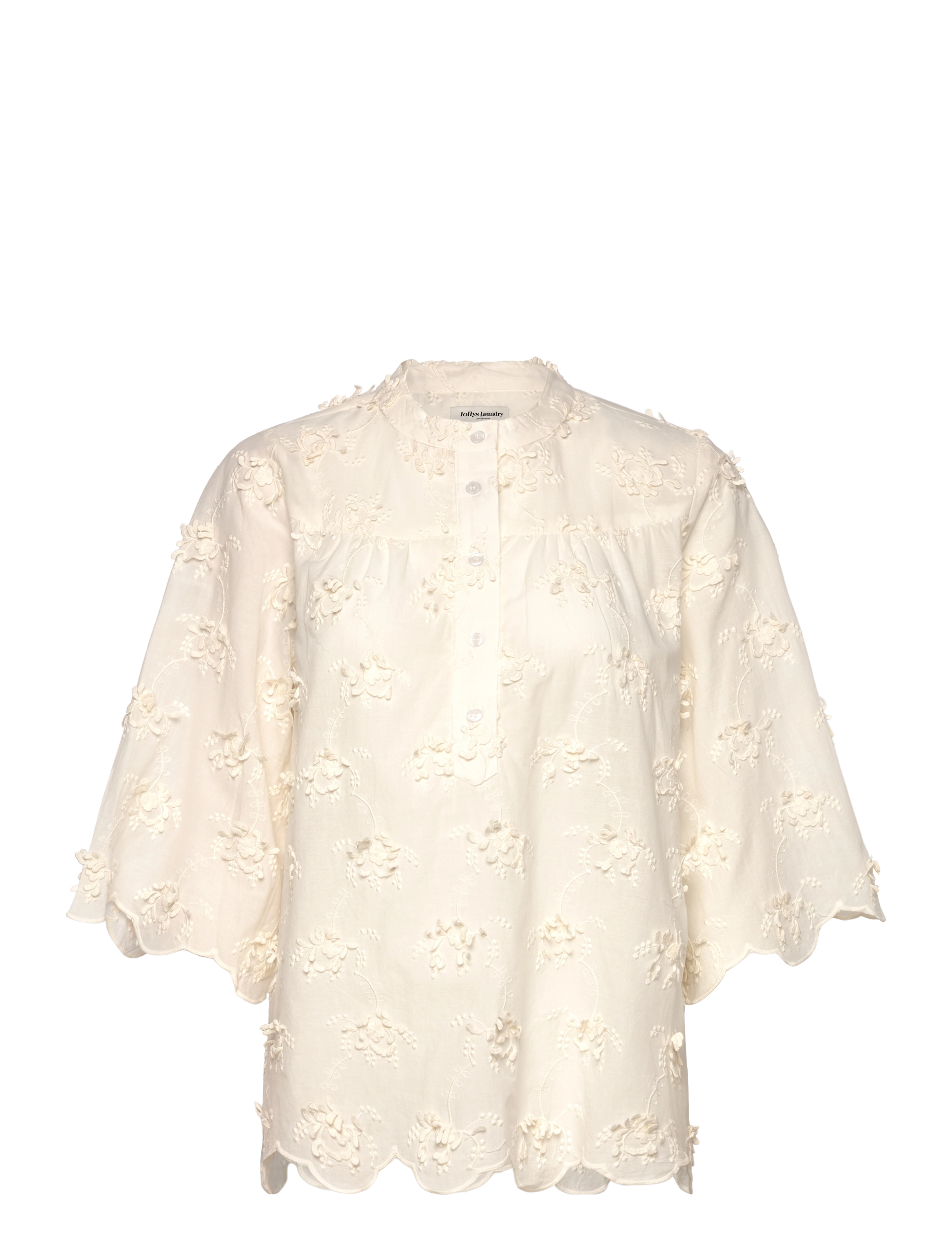 Lollys Laundry Louisell Blouse Ss, S, Cream, Bluser > Langærmede, Dame