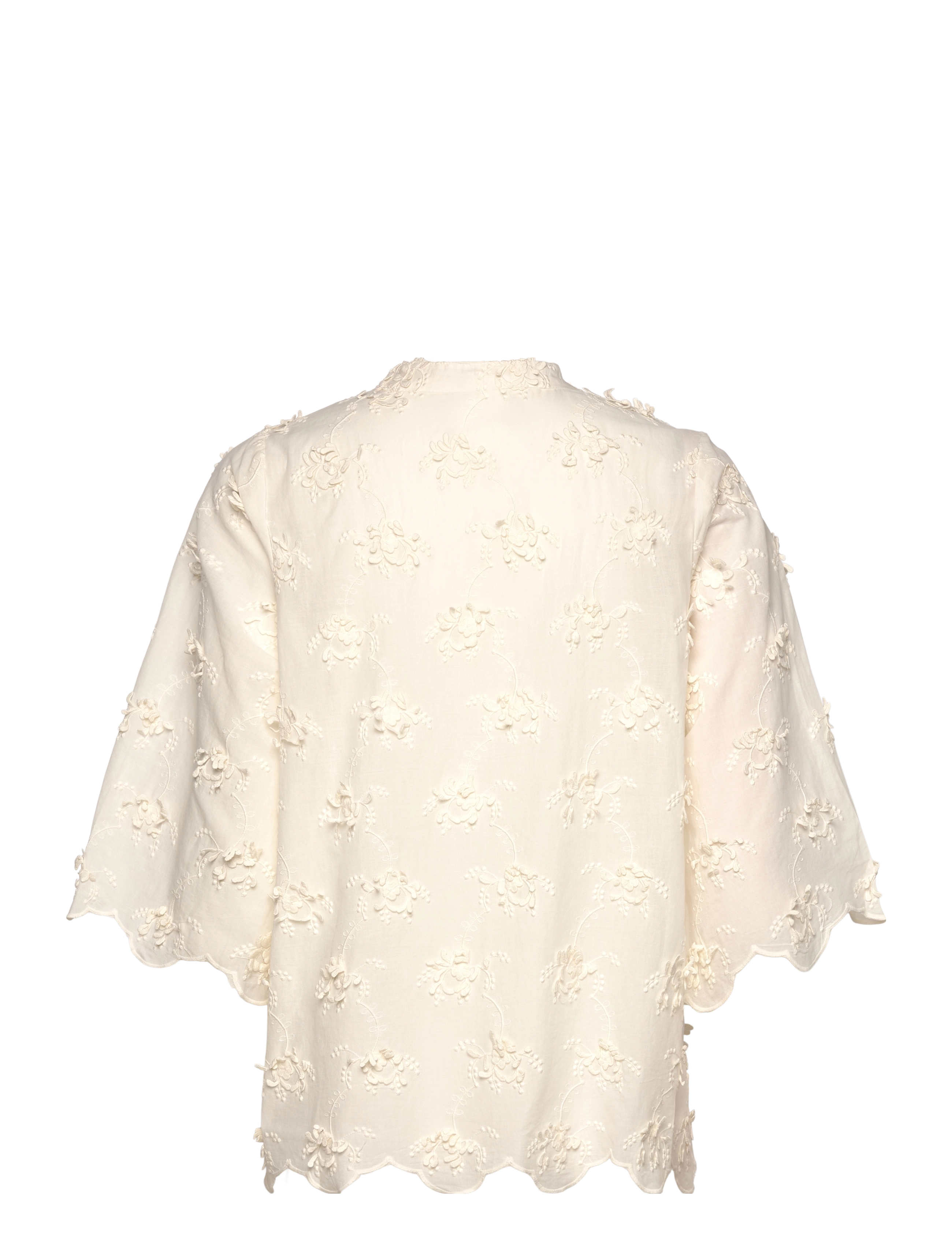 Lollys Laundry - LouiseLL Blouse SS - kortærmede bluser - creme - 1