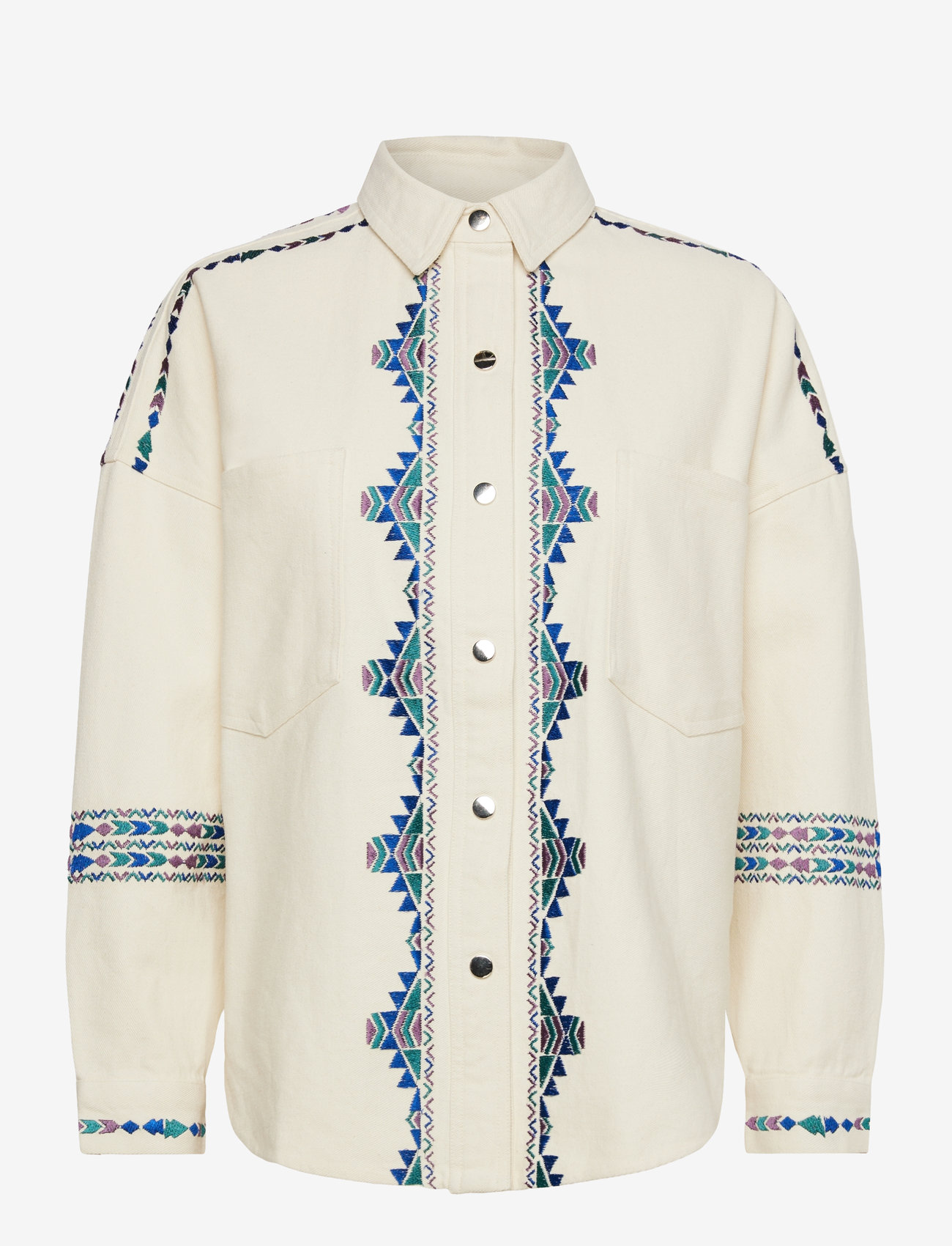 Lollys Laundry - VeidaLL shirt LS - pikkade varrukatega särgid - 02 creme - 0