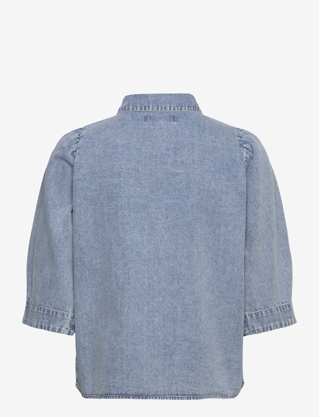 Lollys Laundry - BonoLL Shirt SS - teksasärgid - washed denim - 1