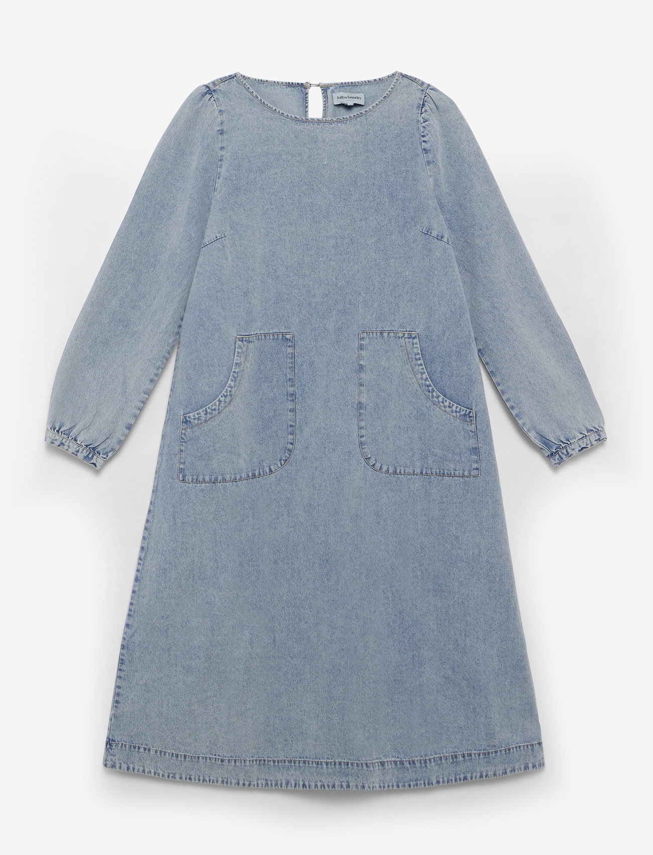 Lollys Laundry - LucasLL Midi Dress LS - teksakleidid - washed denim - 1