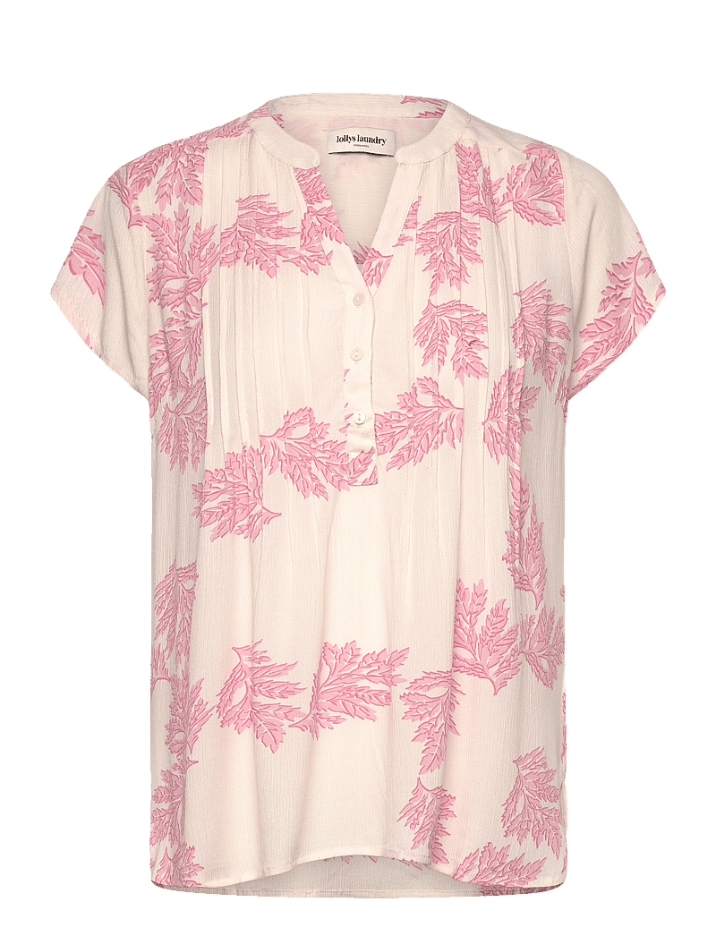 Lollys Laundry - HeatherLL Top SS - kortærmede bluser - pink - 0