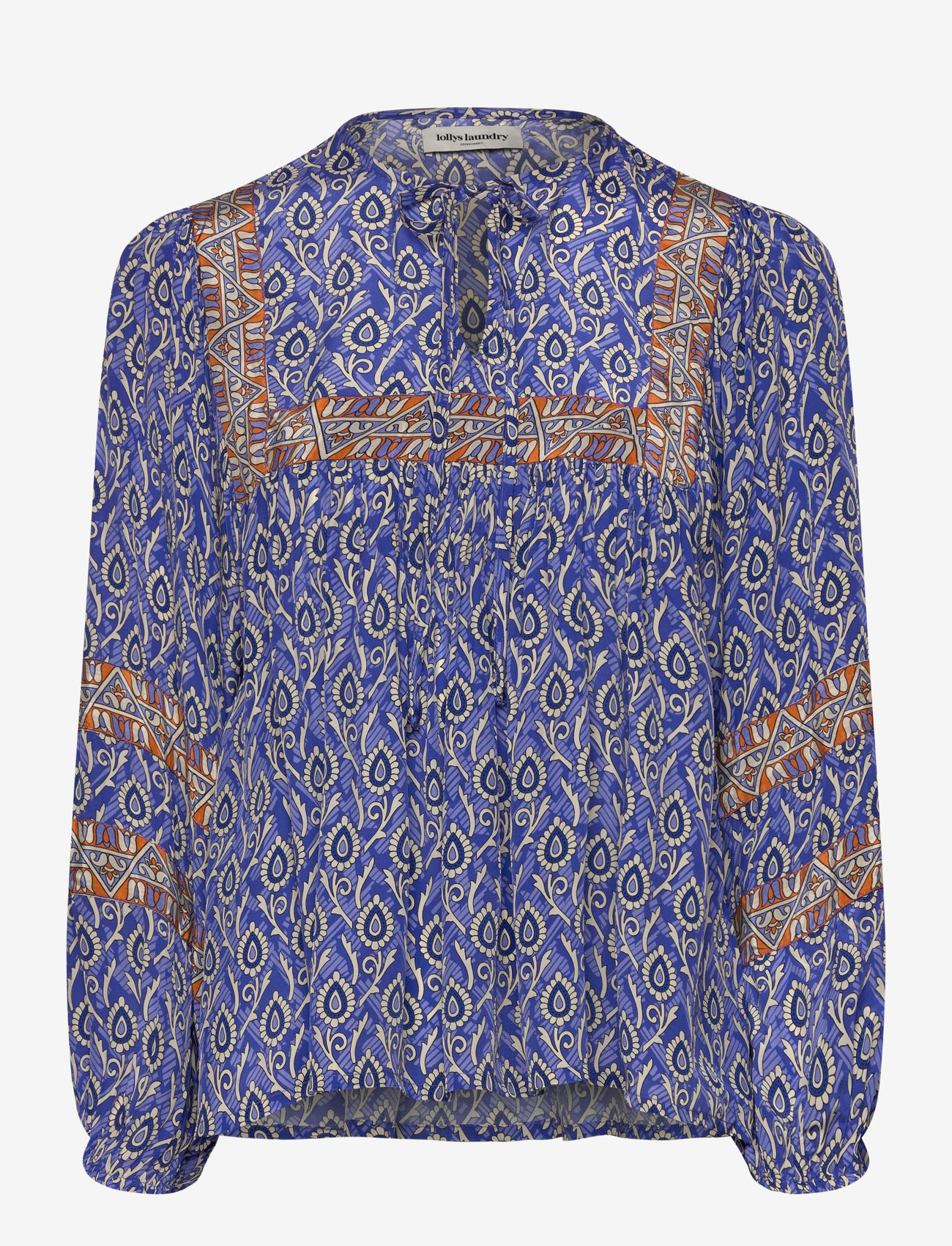 Lollys Laundry - TeelLL Blouse LS - langærmede bluser - blue - 0