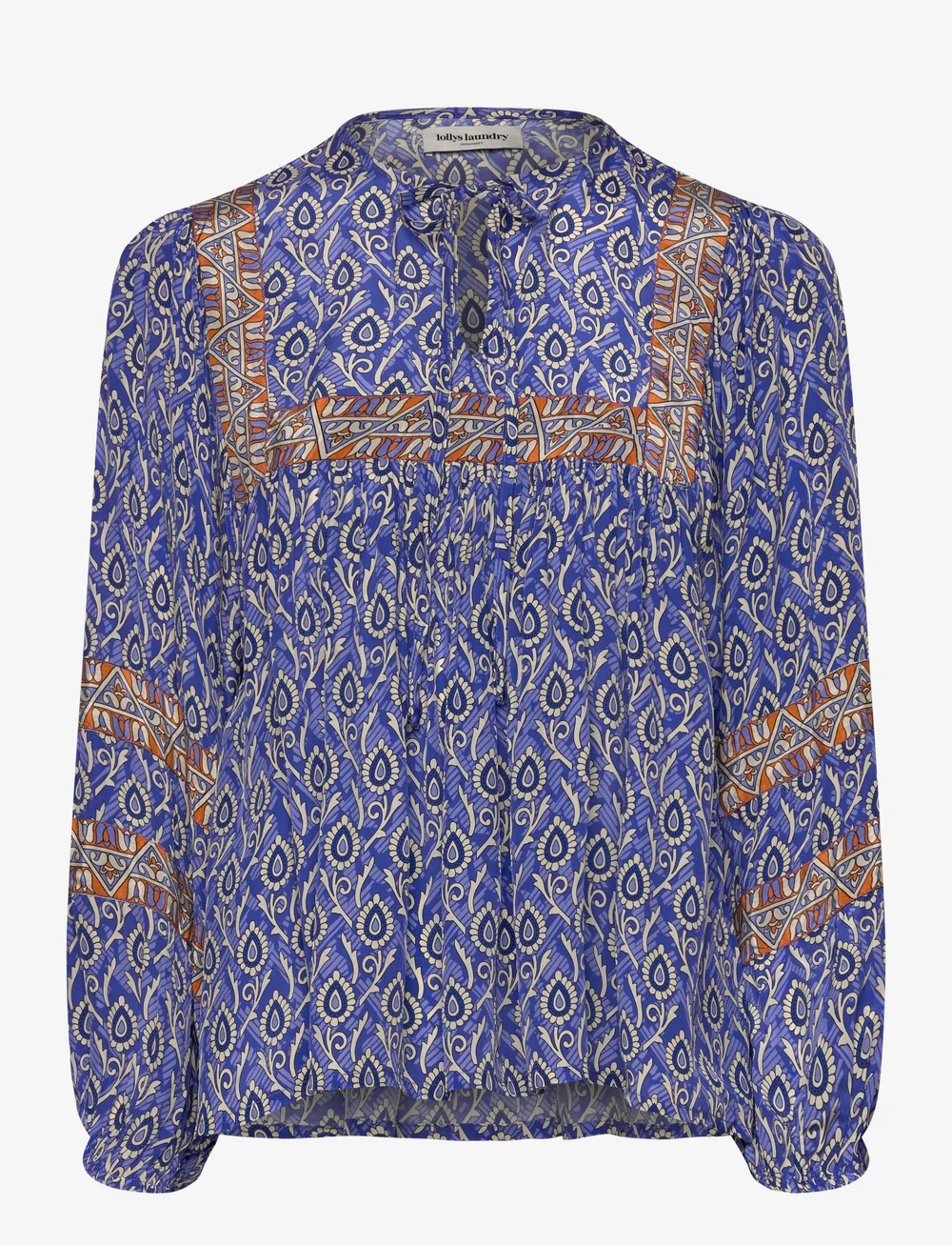Lollys Laundry - TeelLL Blouse LS - långärmade blusar - blue - 0