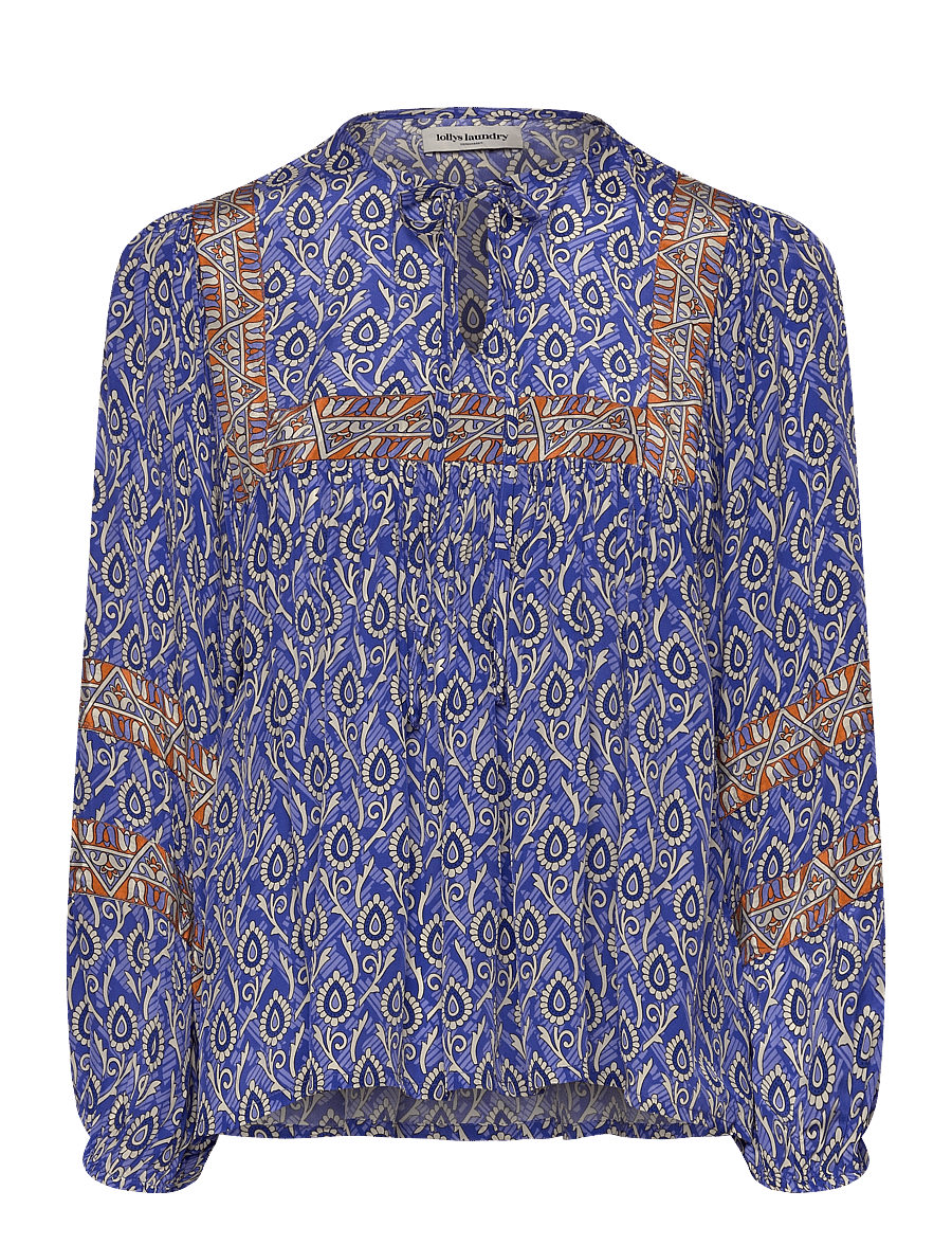Lollys Laundry - TeelLL Blouse LS - langärmelige blusen - blue - 0