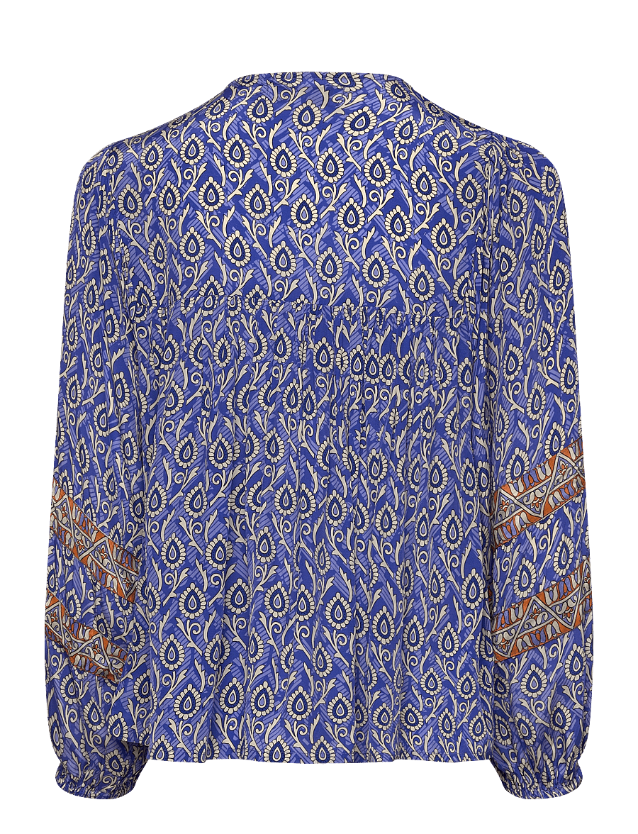 Lollys Laundry - TeelLL Blouse LS - langärmelige blusen - blue - 1