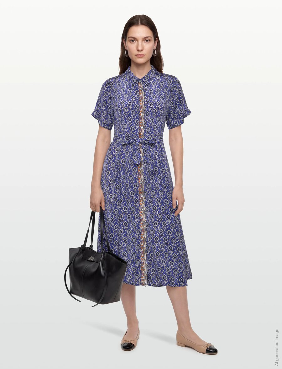 Lollys Laundry - BlakeLL Maxi Dress SS - sommerkleider - blue - 1