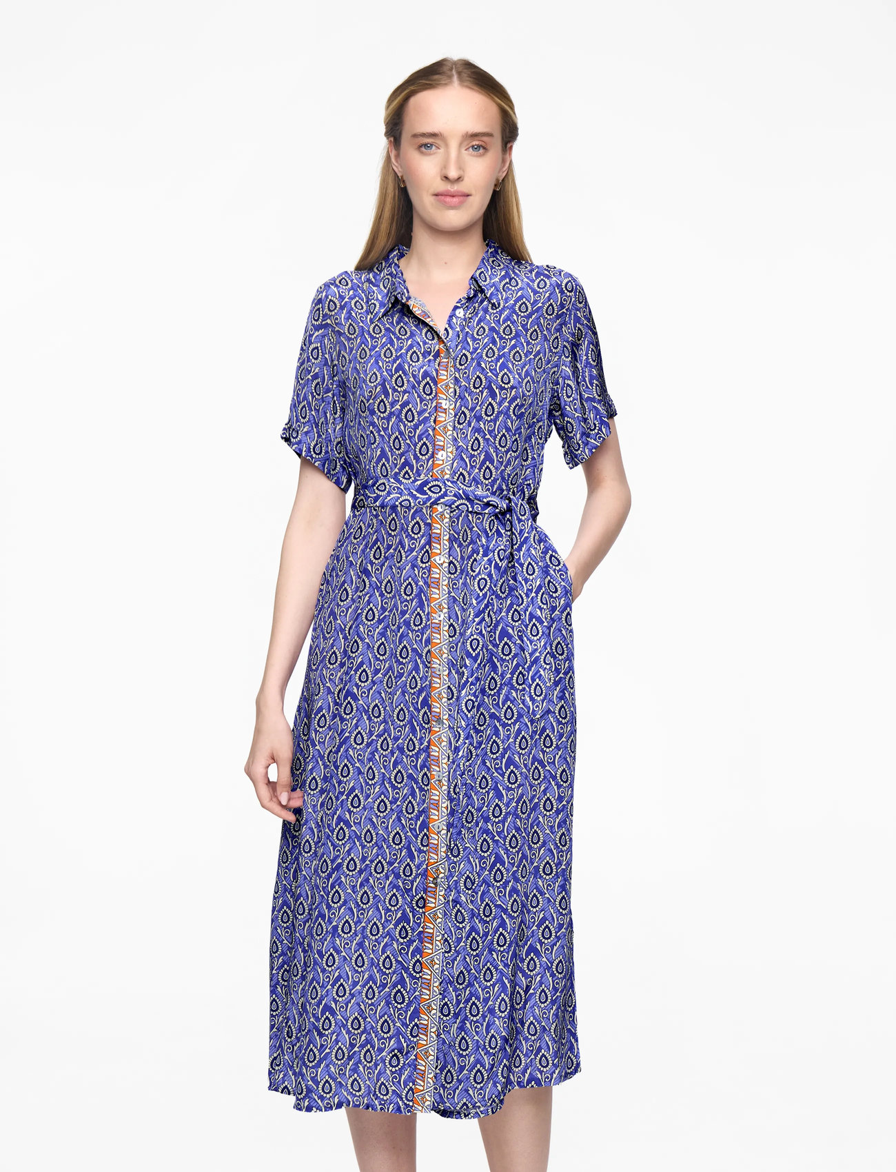 Lollys Laundry - BlakeLL Maxi Dress SS - suvekleidid - blue - 0