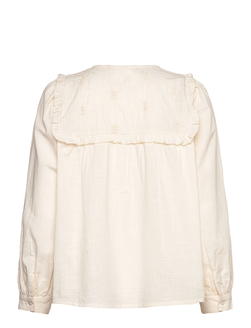 Lollys Laundry - DoobleLL Shirt LS - pikkade varrukatega pluusid - creme - 2