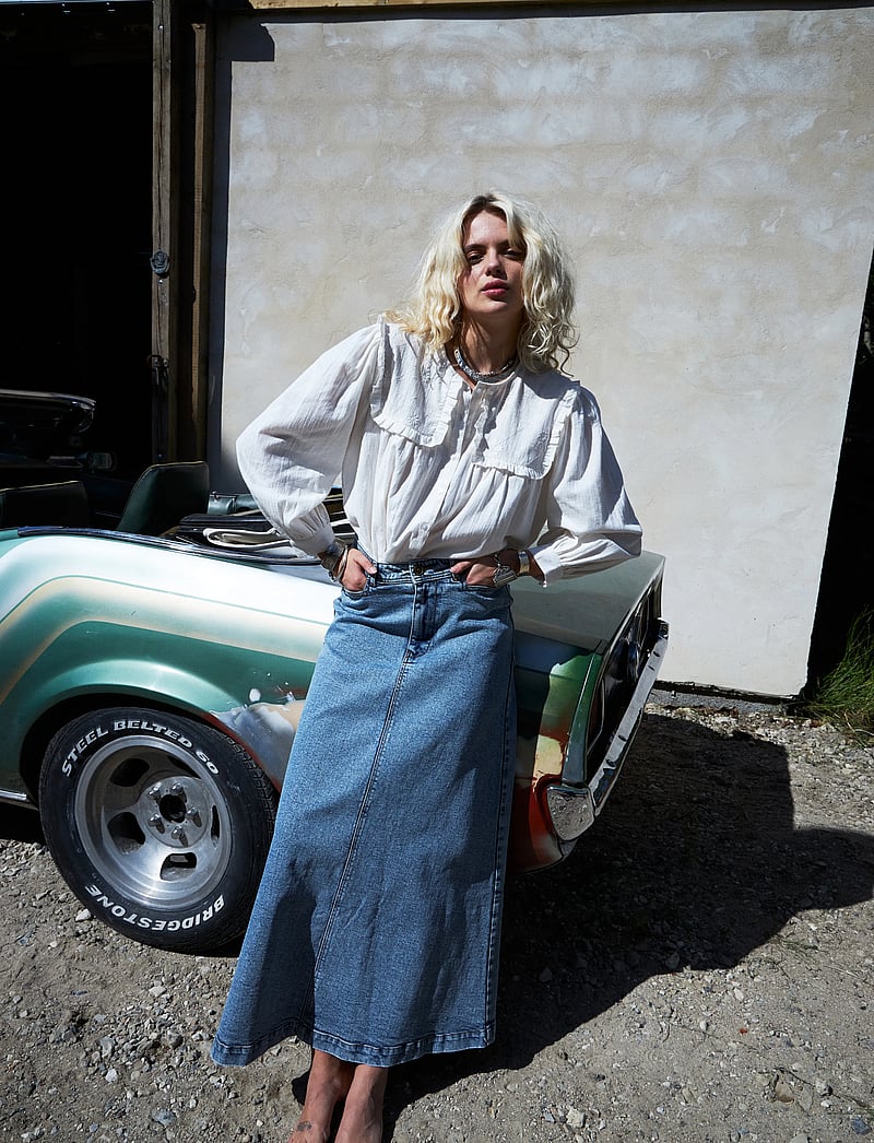 Lollys Laundry - DoobleLL Shirt LS - pikkade varrukatega pluusid - creme - 0