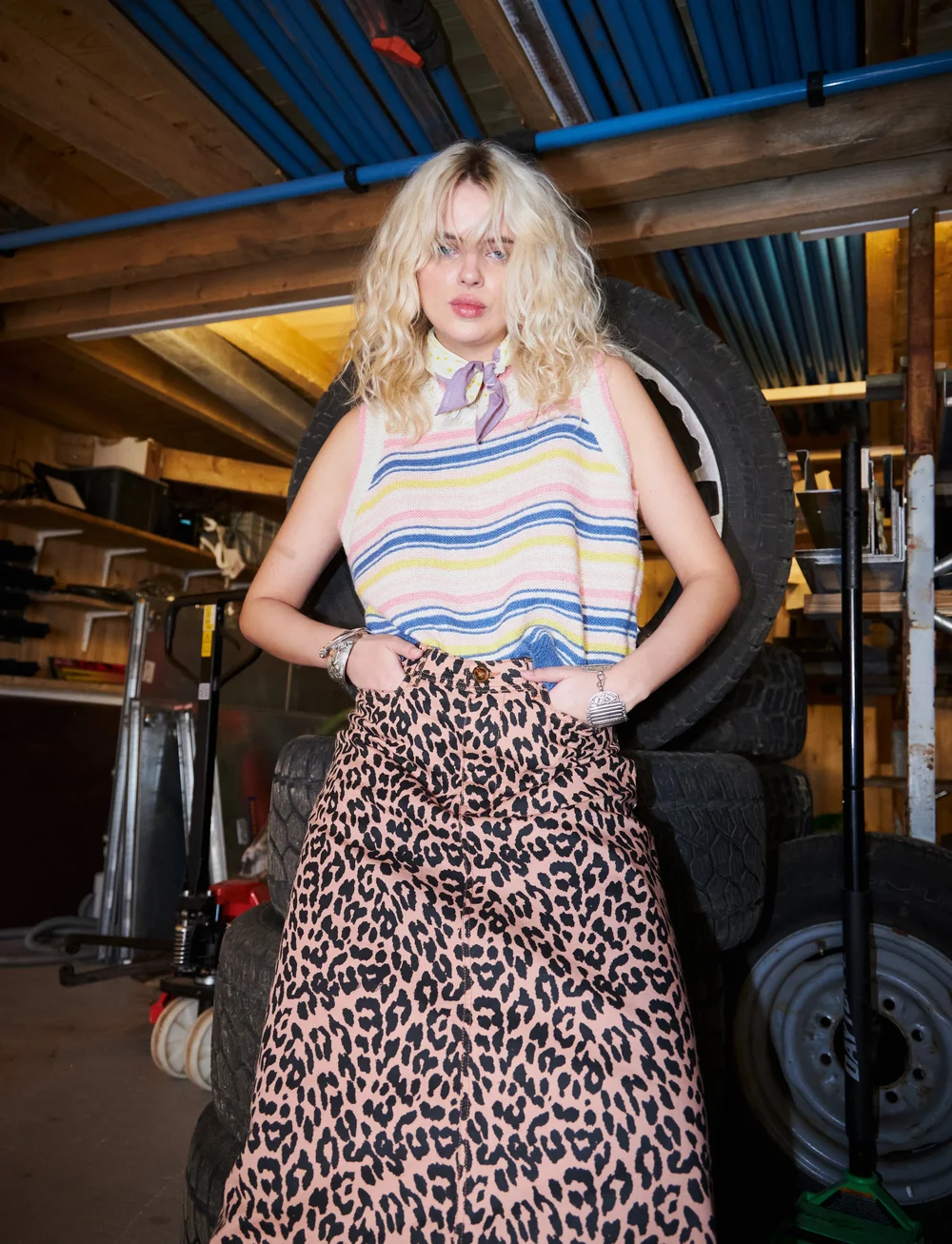 Lollys Laundry - LunaLL Maxi Skirt - spódnice długie - leopard print - 0