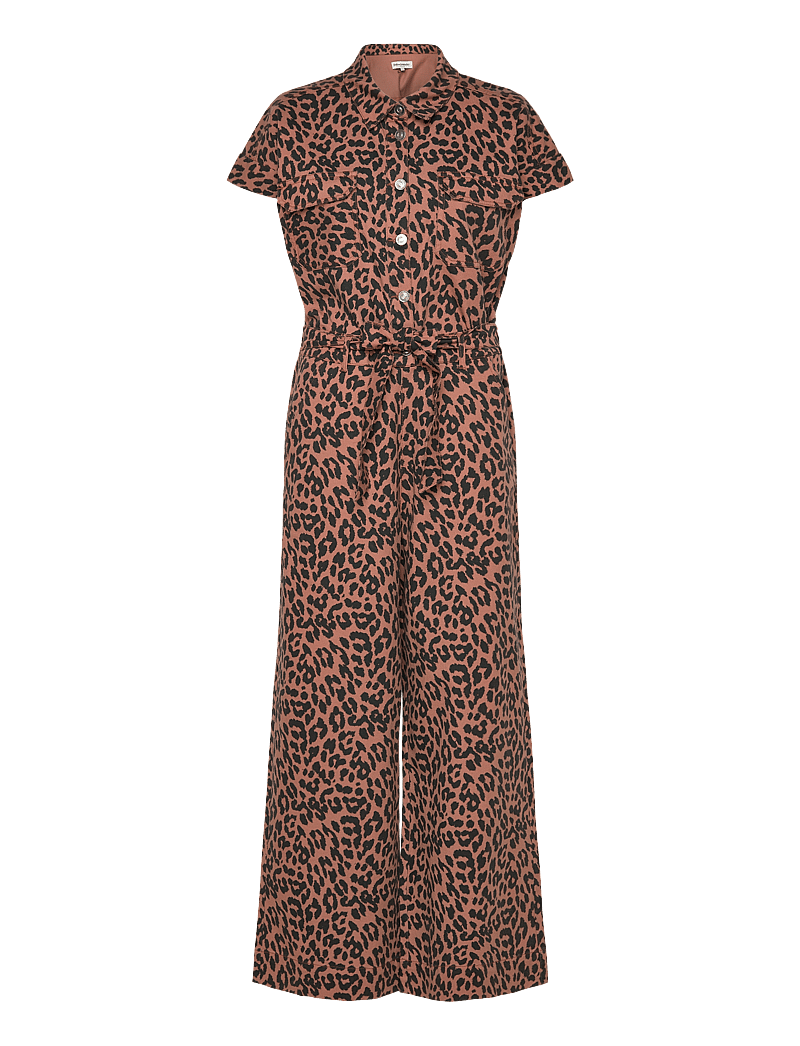 Lollys Laundry - MathildeLL Jumpsuit SS - modetrends - leopard print - 0