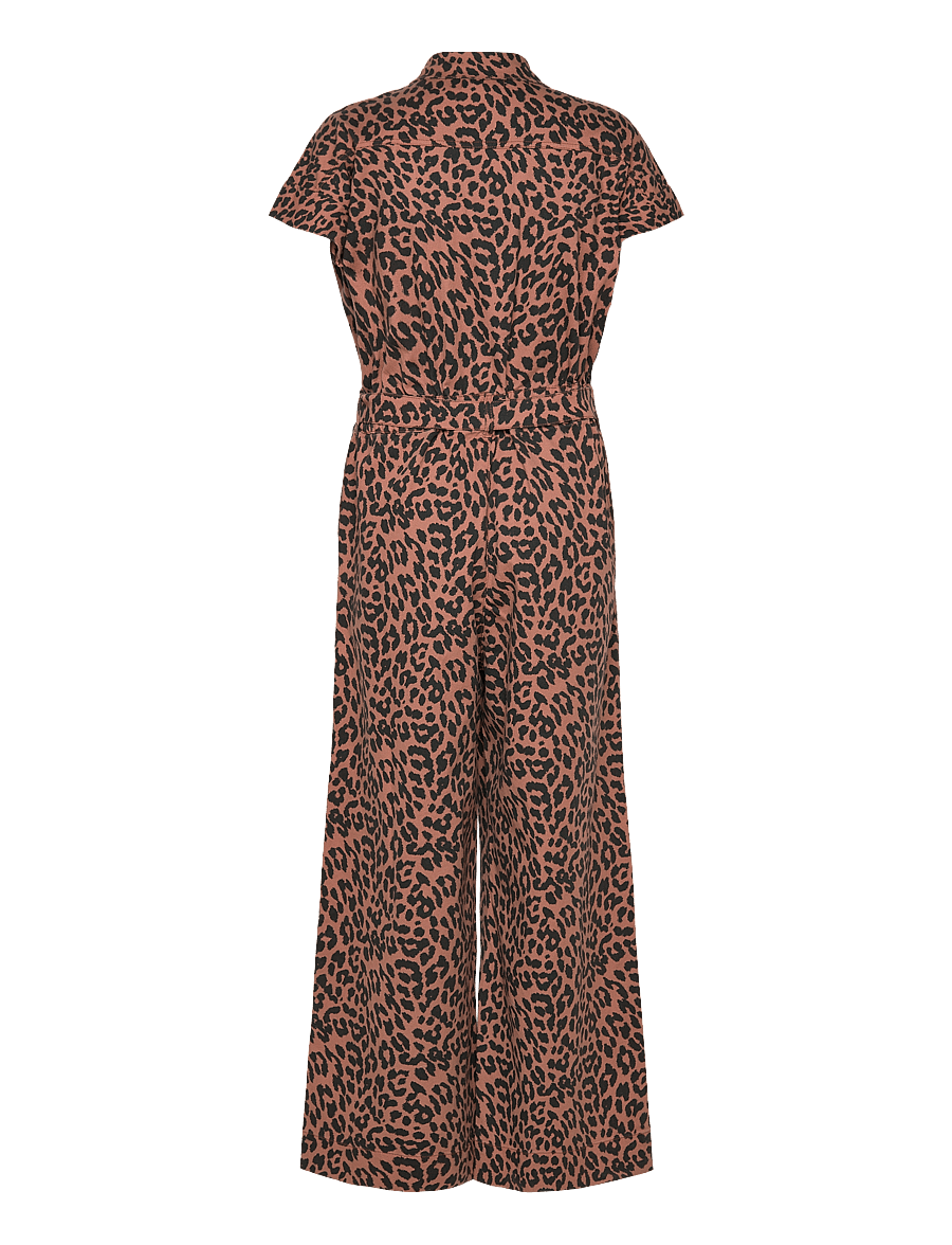 Lollys Laundry - MathildeLL Jumpsuit SS - moetrendid - leopard print - 1