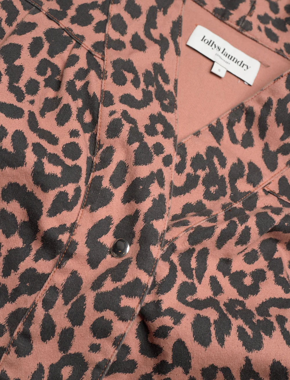Lollys Laundry - IrishLL Jacket LS - jeansjackor - leopard print - 2