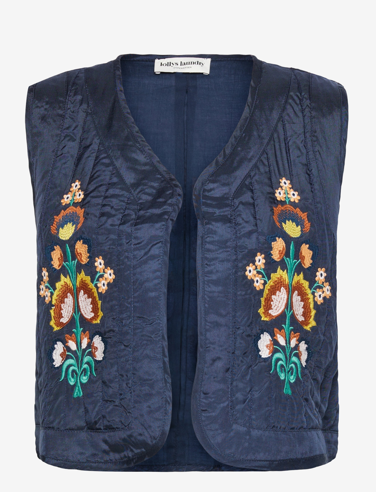 Lollys Laundry - MistLL Vest SL - efterårsjakker - dark blue - 0