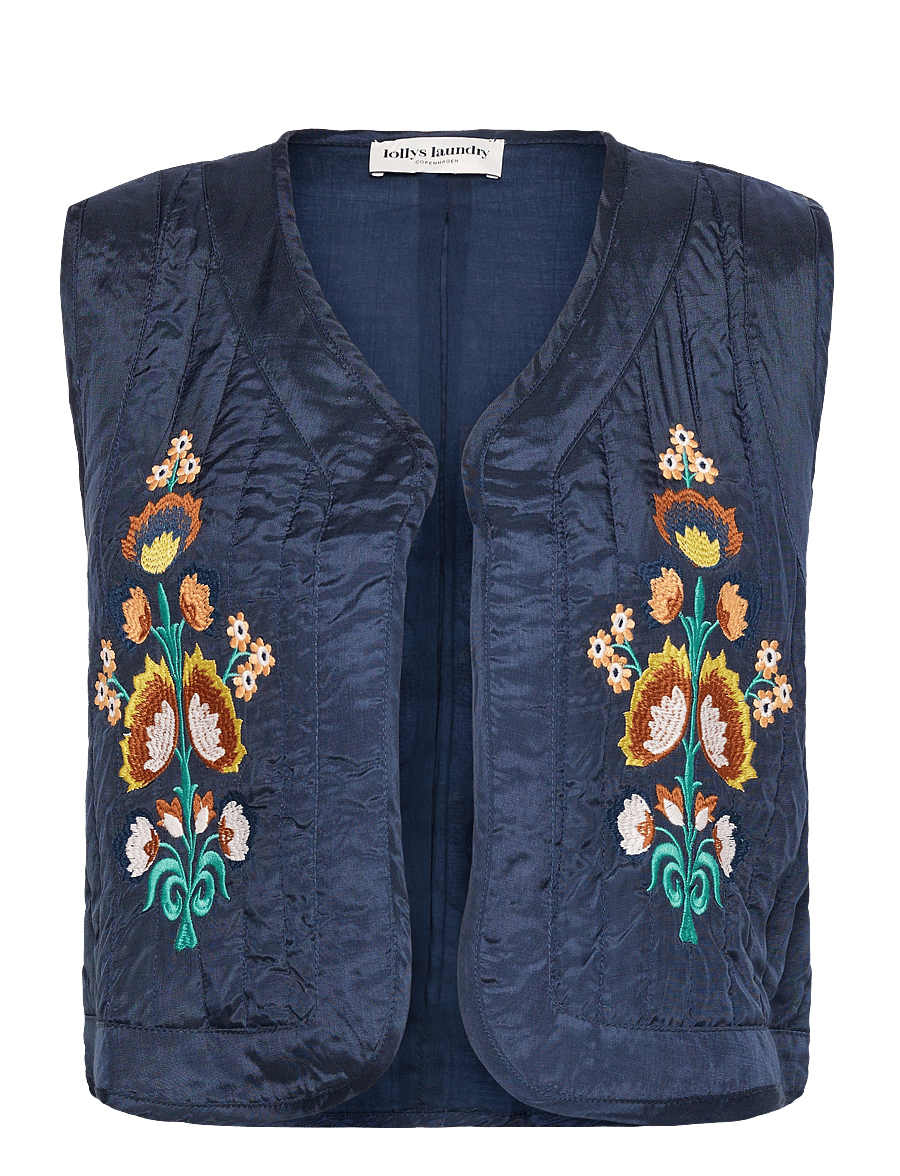 Lollys Laundry - MistLL Vest SL - vatterede veste - dark blue - 1