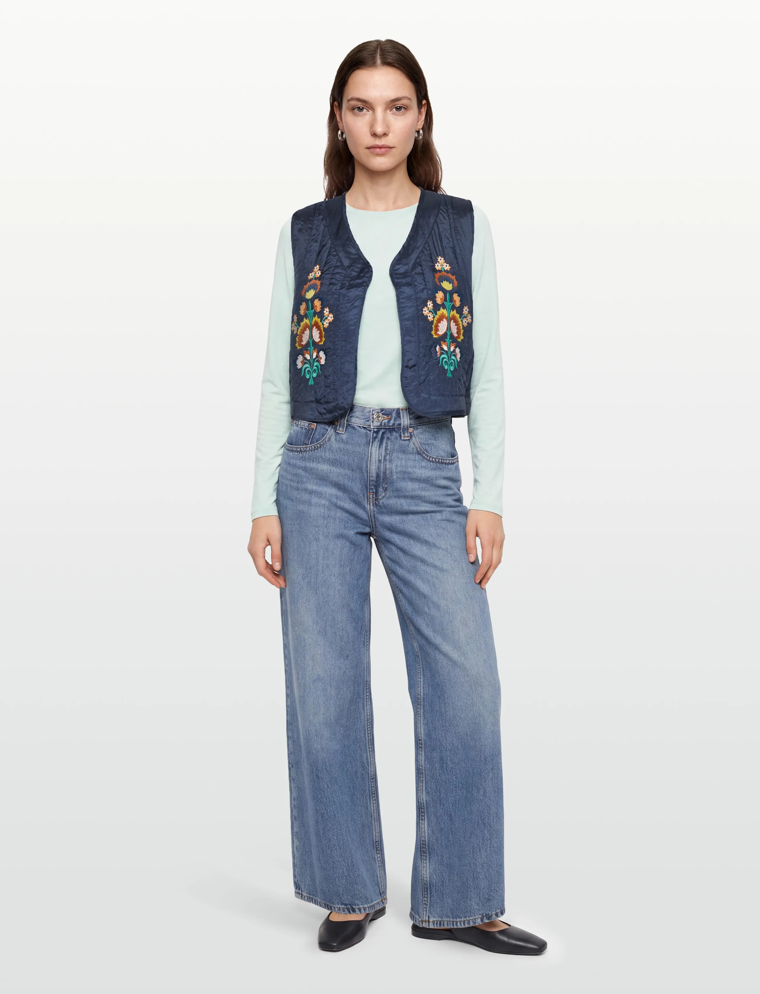 Lollys Laundry - MistLL Vest SL - spring jackets - dark blue - 0