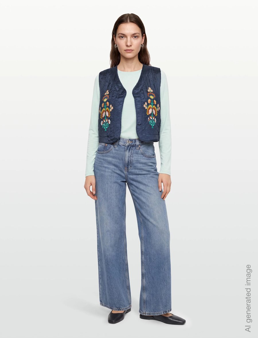Lollys Laundry - MistLL Vest SL - vatterede veste - dark blue - 0
