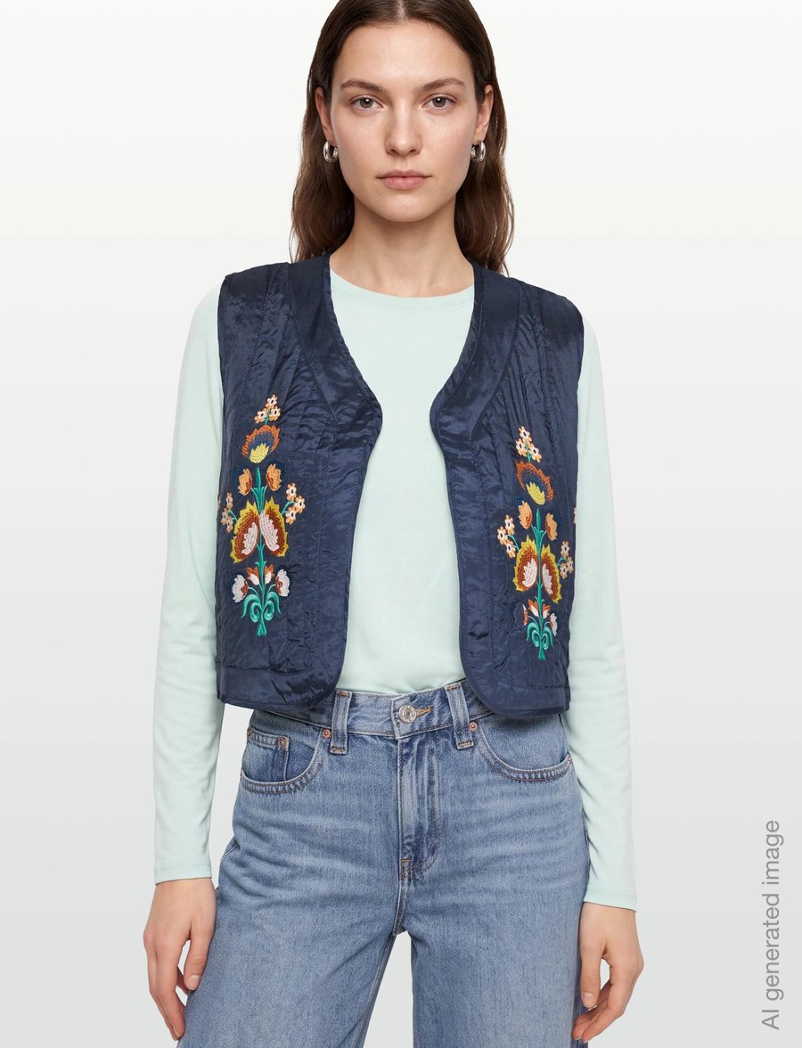 Lollys Laundry - MistLL Vest SL - vatterede veste - dark blue - 3