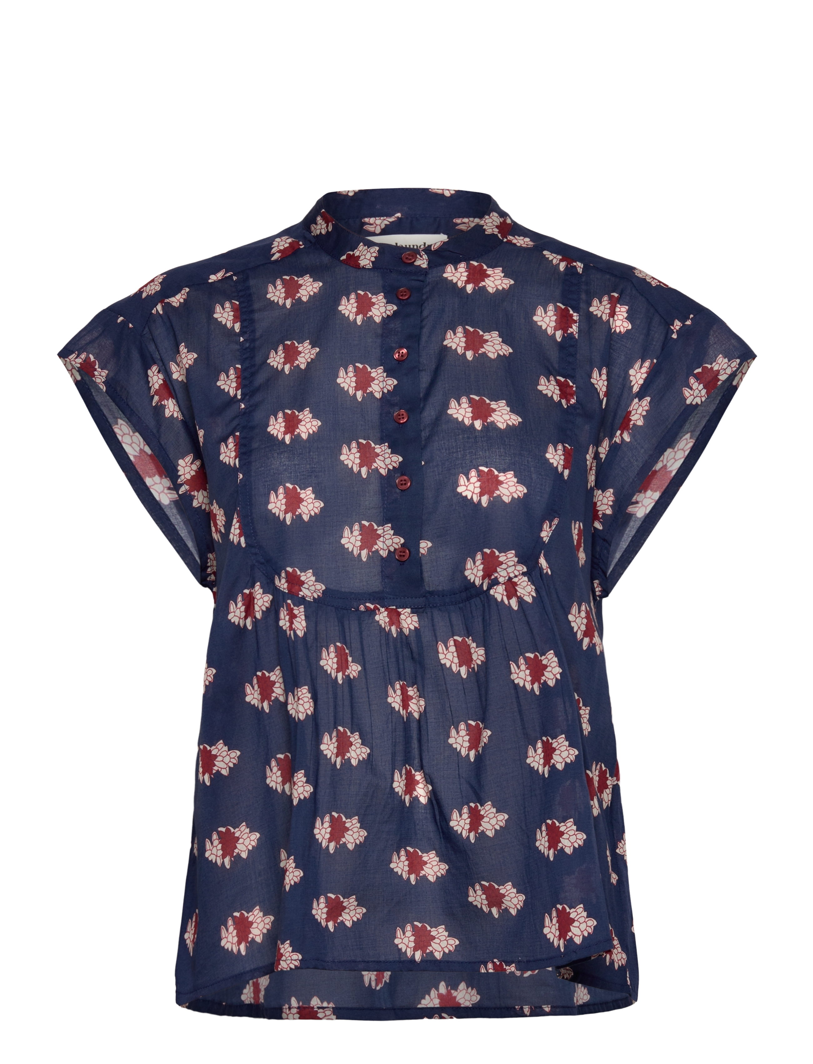 Lollys Laundry MollyLL Top SS - Blusen & Hemden - DARK BLUE / multi