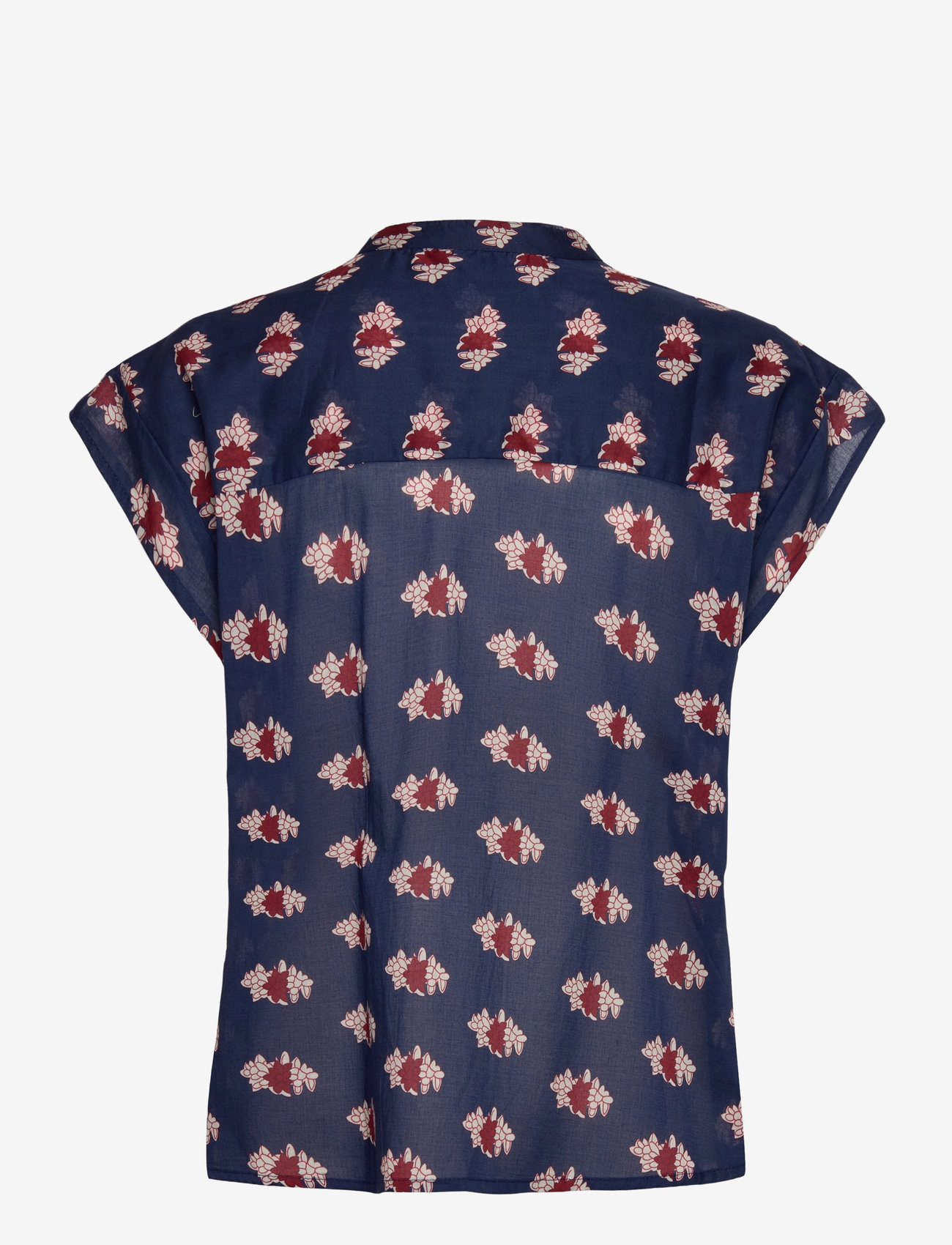 Lollys Laundry - MollyLL Top SS - kortärmade blusar - dark blue - 1