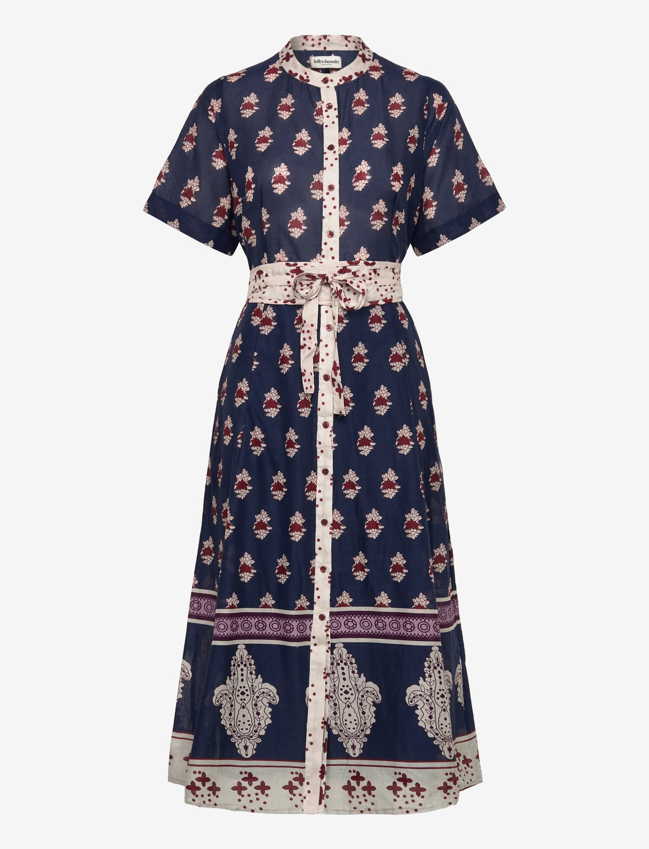 Lollys Laundry - MataLL Midi Dress SS - dark blue - 0