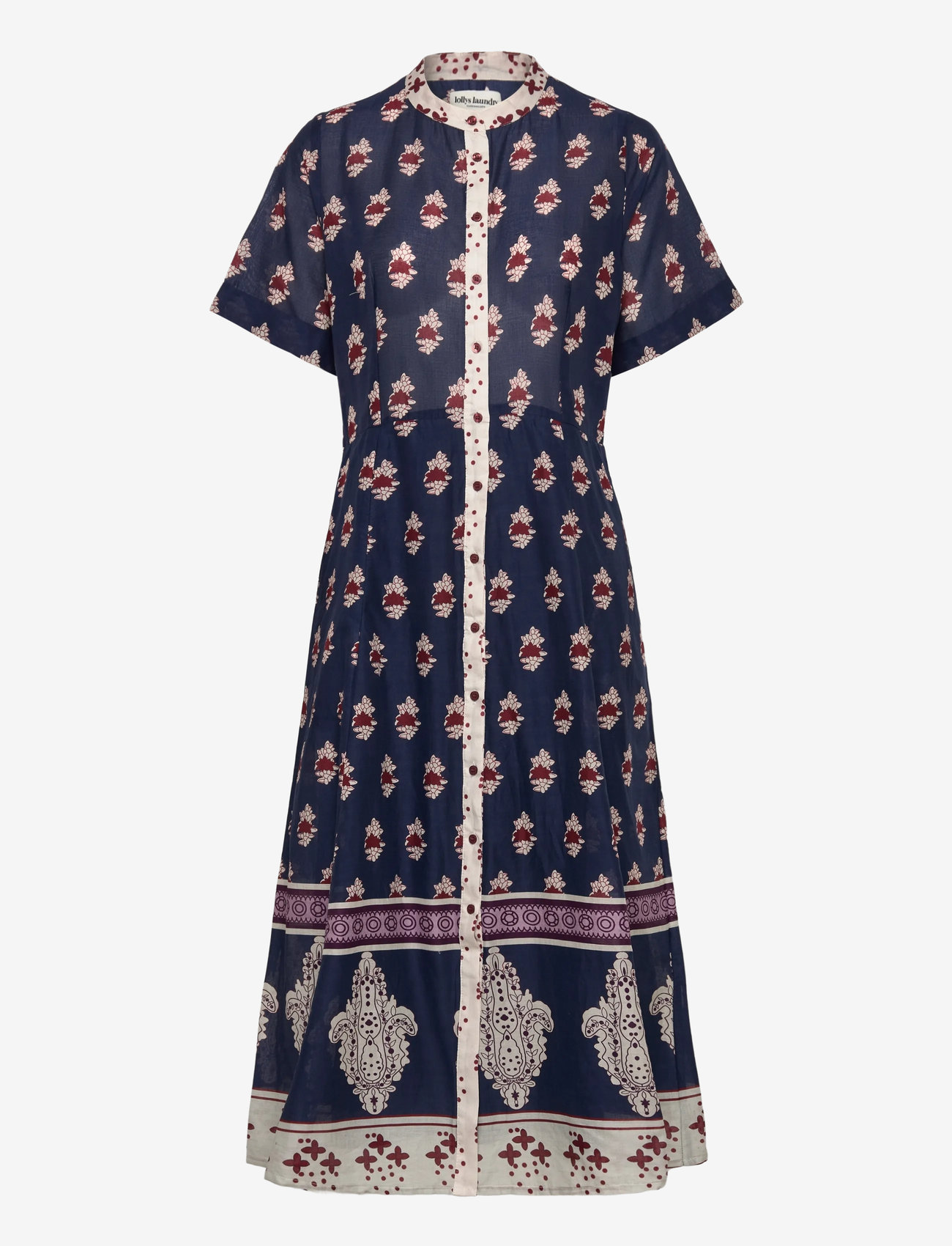 Lollys Laundry - MataLL Midi Dress SS - dark blue - 2