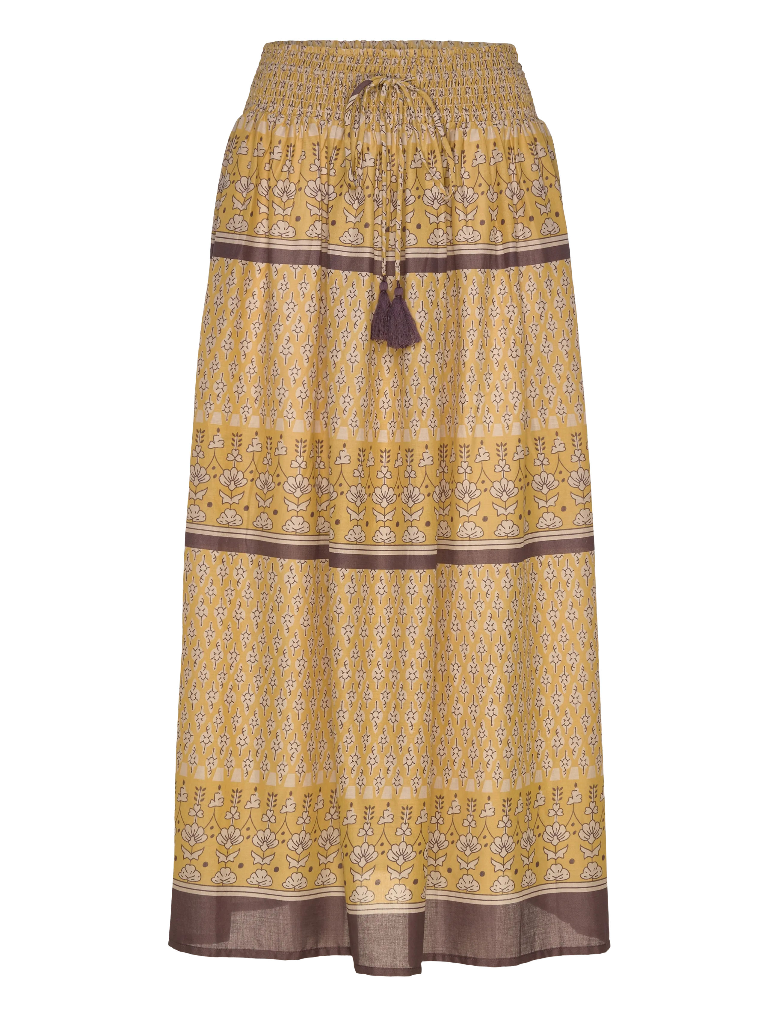 LOLLYS LAUNDRY Diamondll Maxi Rock Beige - S - Damen