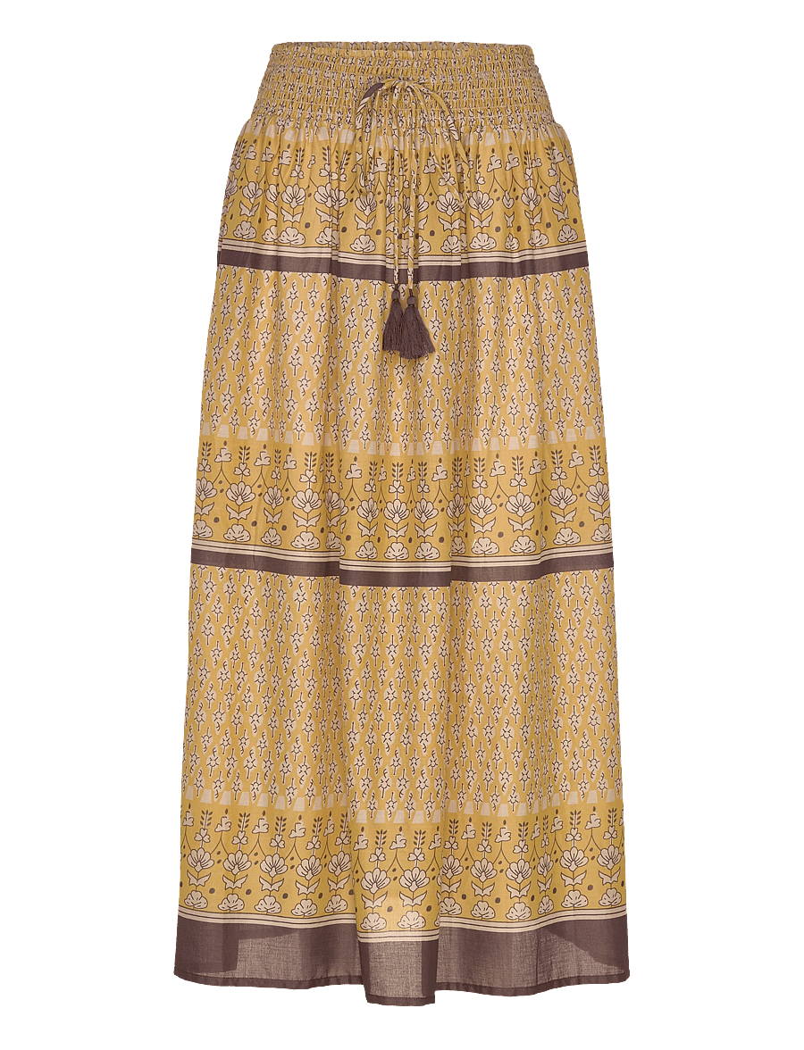 Lollys Laundry - DiamondLL Maxi Skirt - maxi röcke - mustard - 0