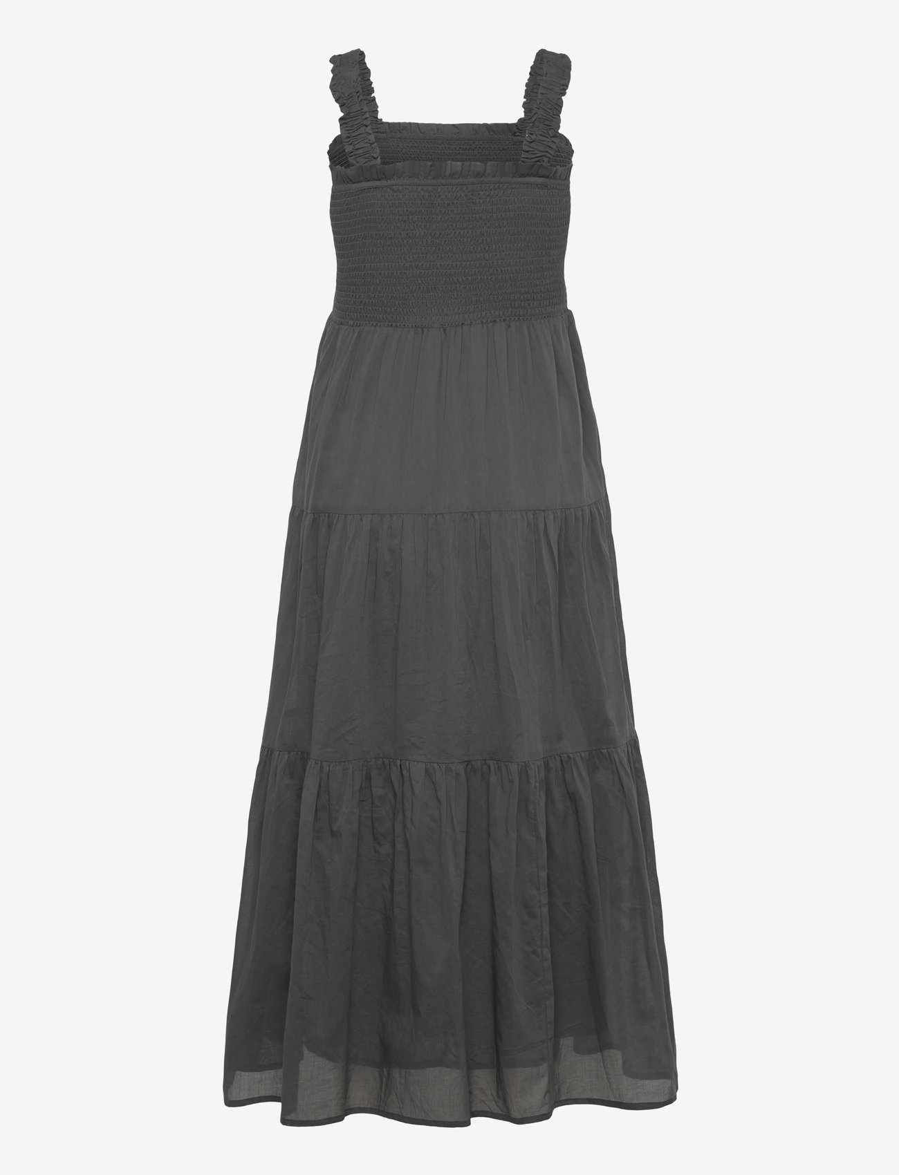 Lollys Laundry - NudaLL Maxi Dress SL - sommarklänningar - washed black - 1