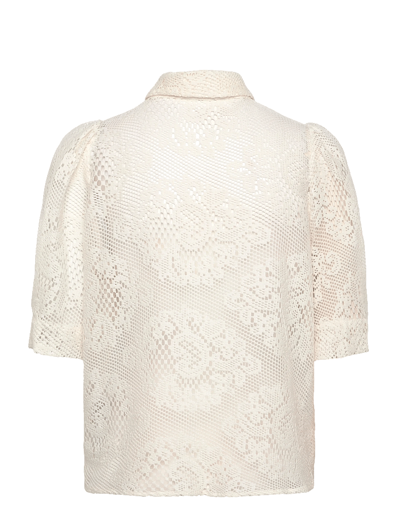 Lollys Laundry - BonoLL Shirt SS - lühikeste varrukatega särgid - creme - 1