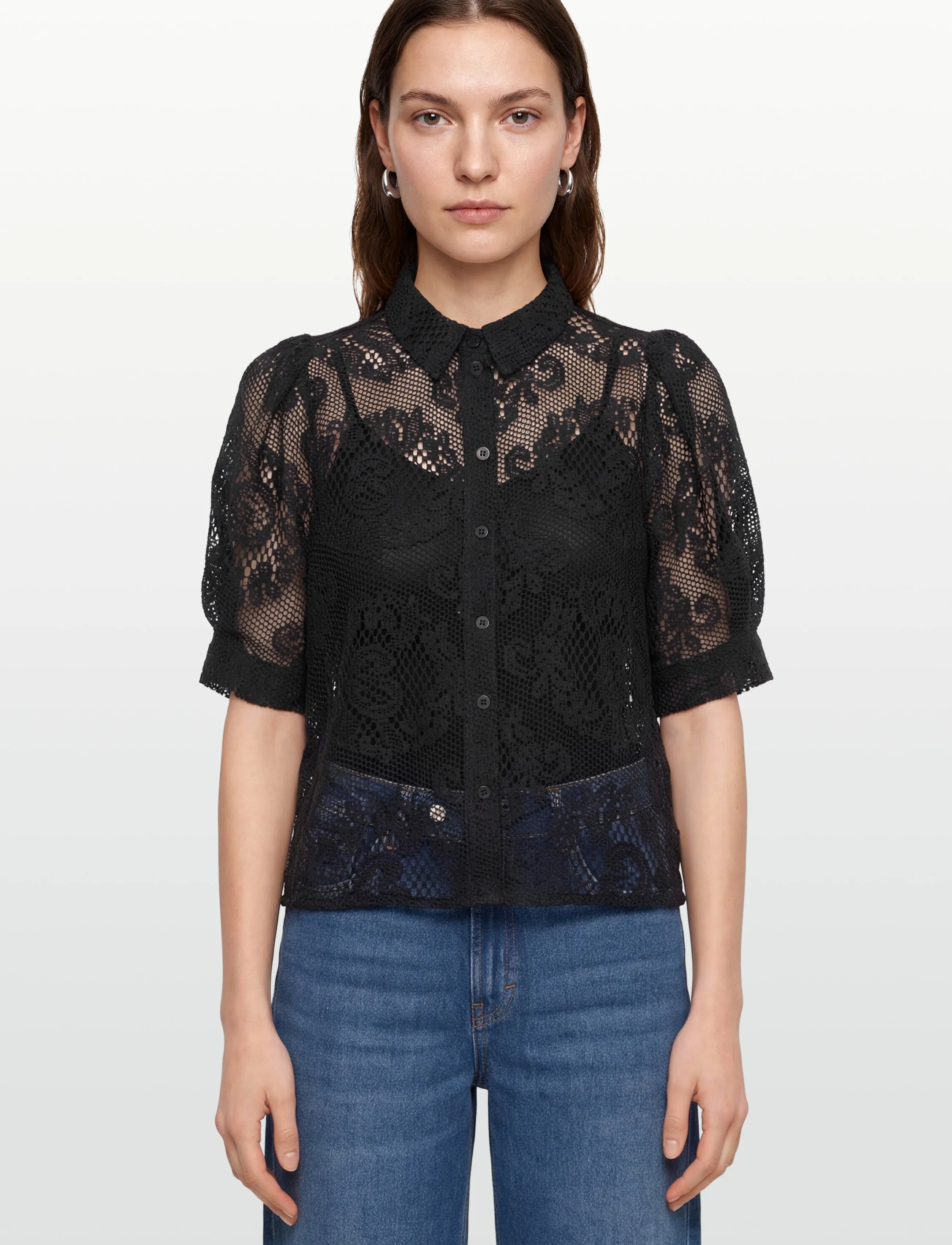 Lollys Laundry - BonoLL Shirt SS - lühikeste varrukatega pluusid - dark navy - 3