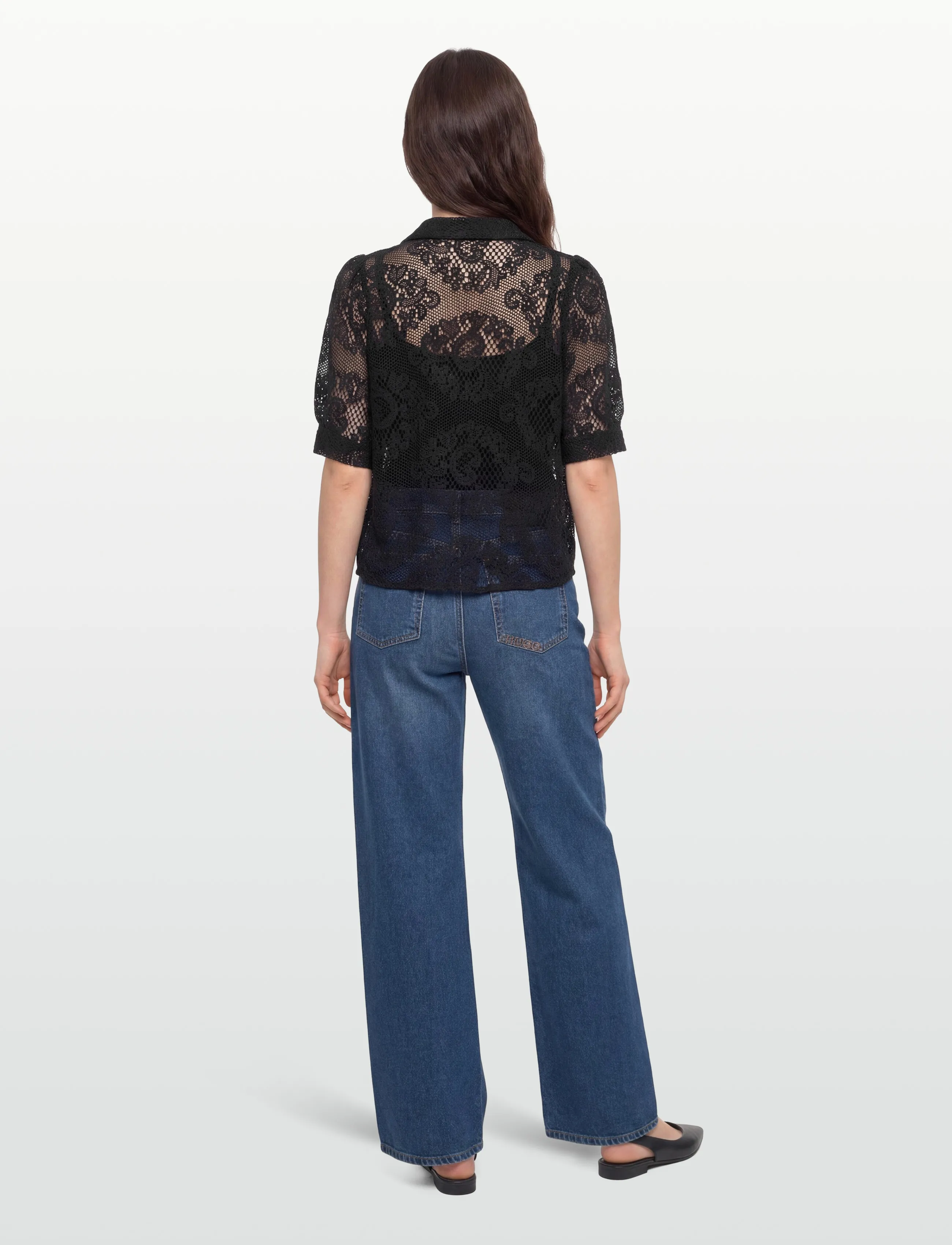 Lollys Laundry - BonoLL Shirt SS - lühikeste varrukatega pluusid - dark navy - 4