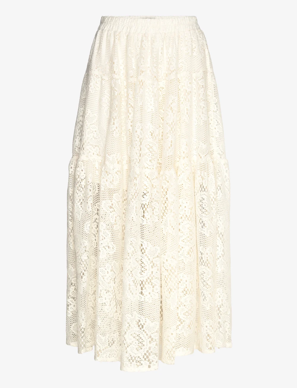 Lollys Laundry - SunsetLL Maxi Skirt - midi nederdele - creme - 0