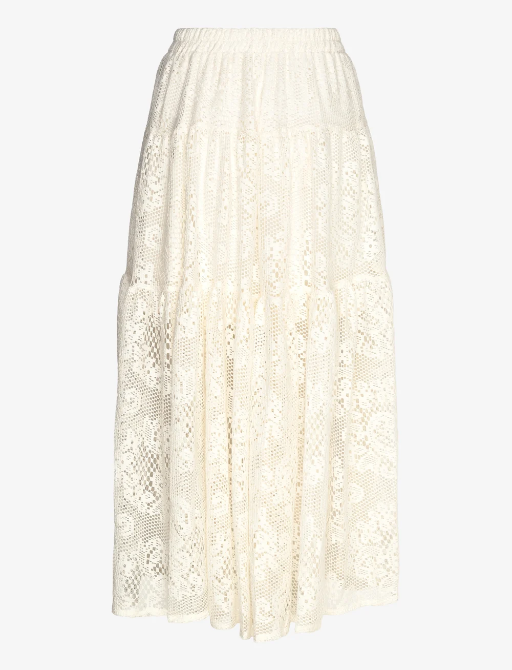 Lollys Laundry - SunsetLL Maxi Skirt - midi nederdele - creme - 1