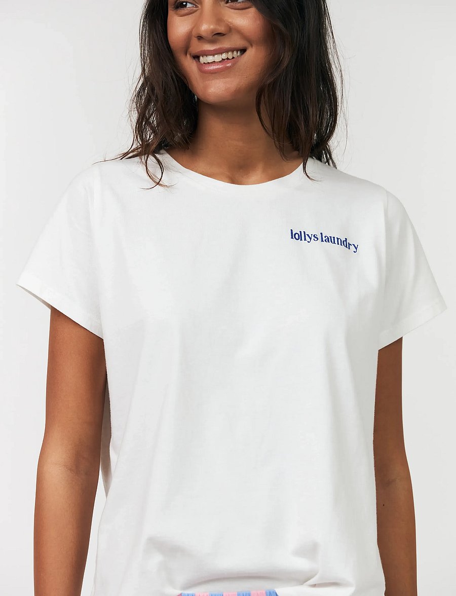 Lollys Laundry - RomaLL Tee - t-shirts - white - 0