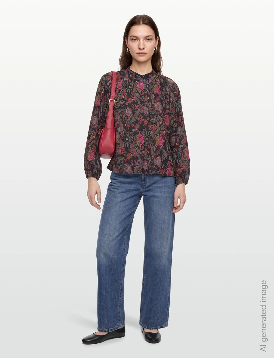 Lollys Laundry - HaileyLL Shirt LS - langärmlige hemden - flower print - 0