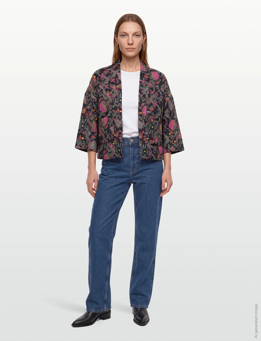 Lollys Laundry - BarbraLL Jacket LS - forårsjakker - flower print - 0