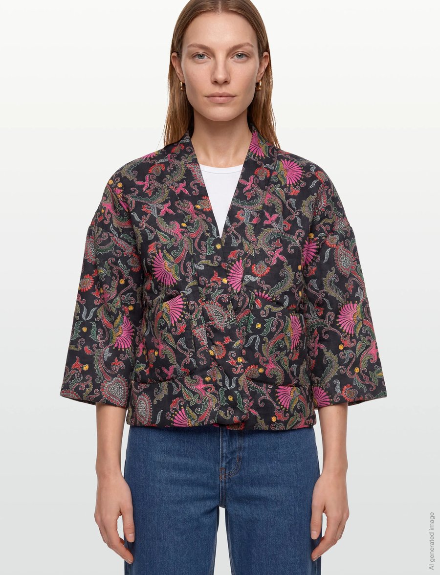 Lollys Laundry - BarbraLL Jacket LS - forårsjakker - flower print - 3