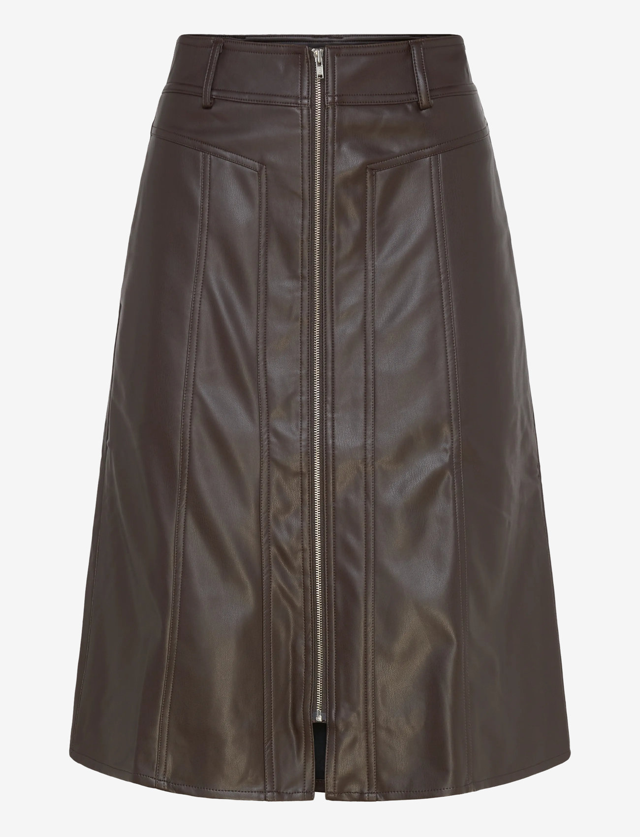 Lollys Laundry - KatelynLL Midi Skirt - midi skirts - brown - 0
