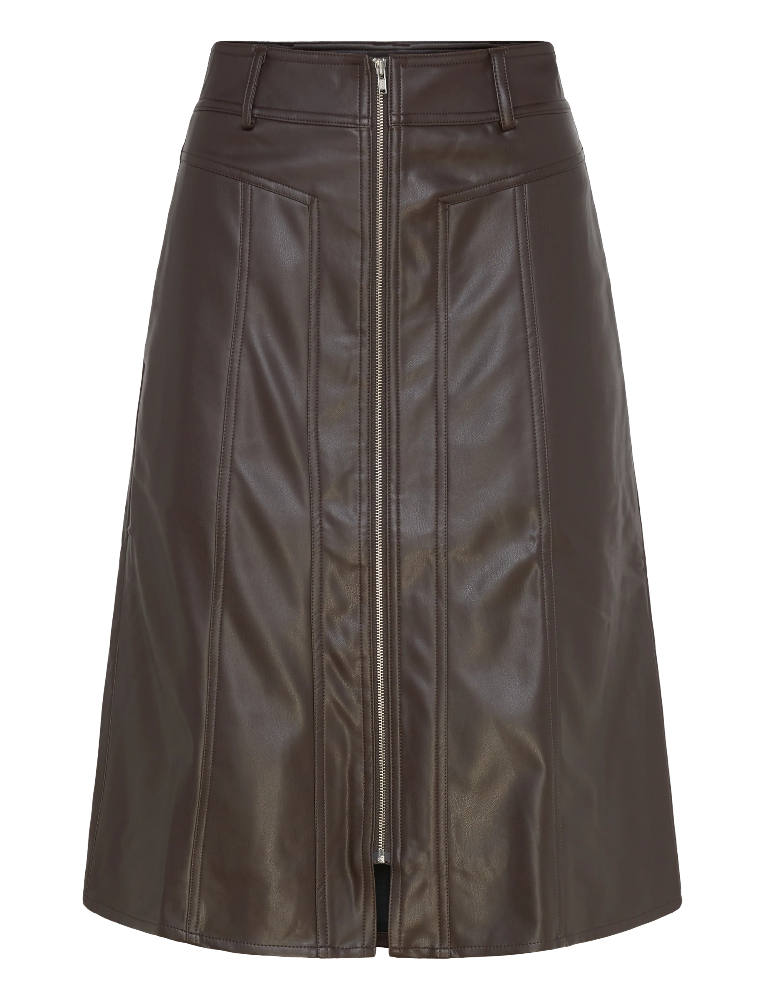 Lollys Laundry - KatelynLL Midi Skirt - midi-röcke - brown - 0