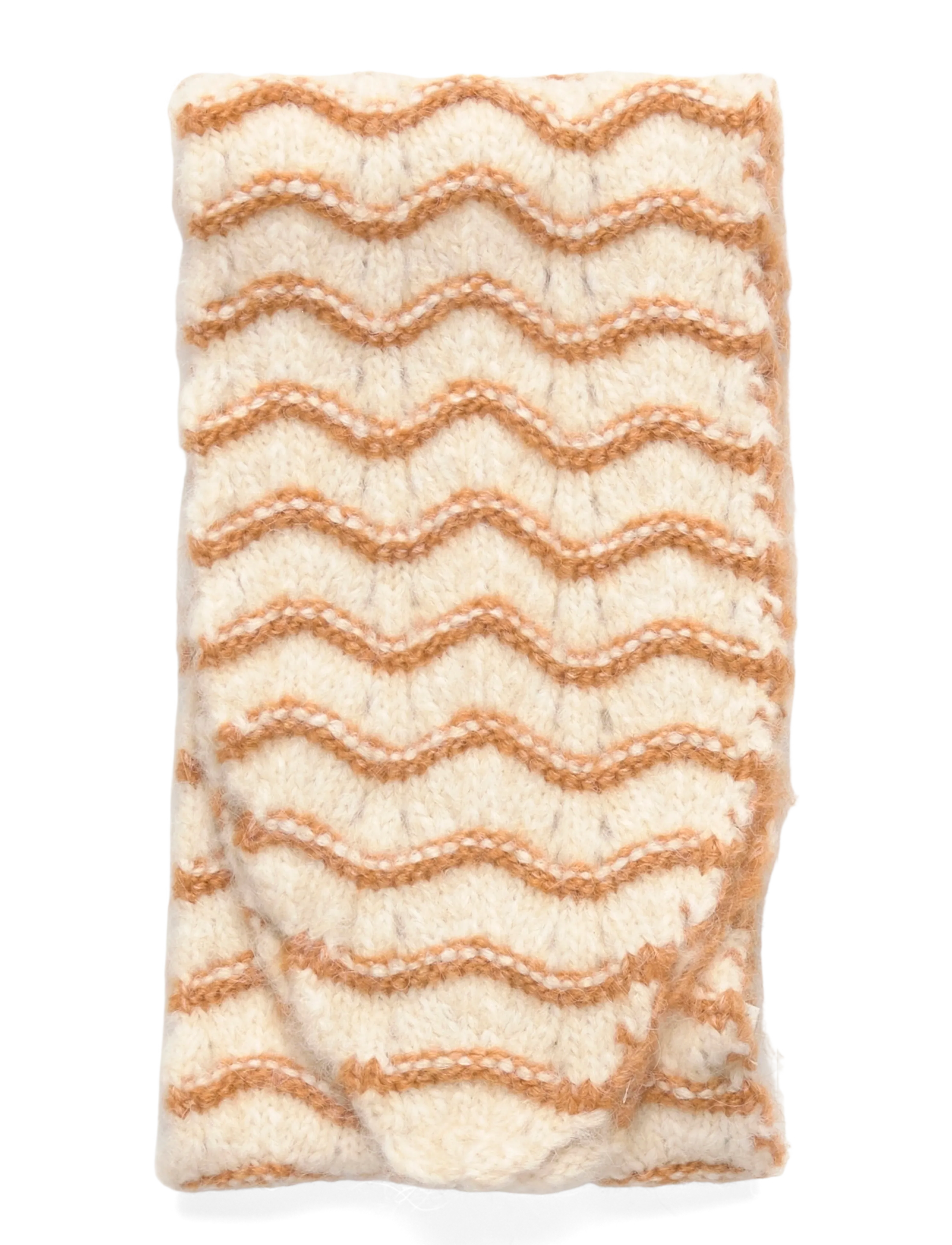 Lollys Laundry - CallieLL Knit Scarf - halsdukar - camel - 1