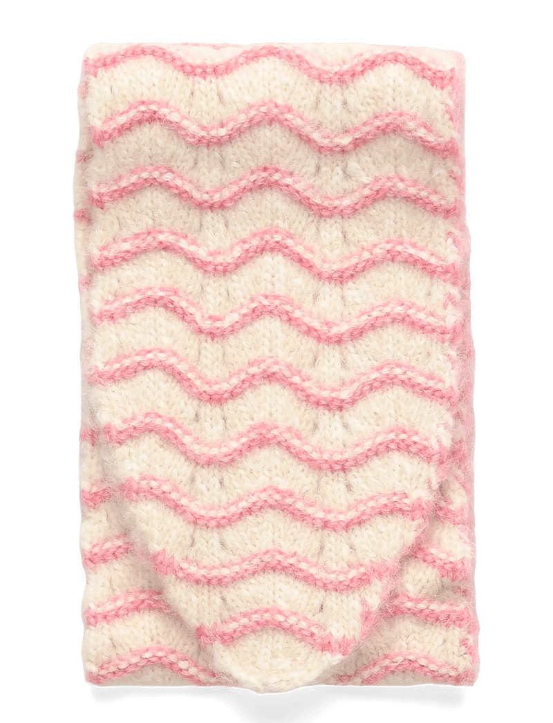 Lollys Laundry - CallieLL Knit Scarf - talvesallid - pink - 1
