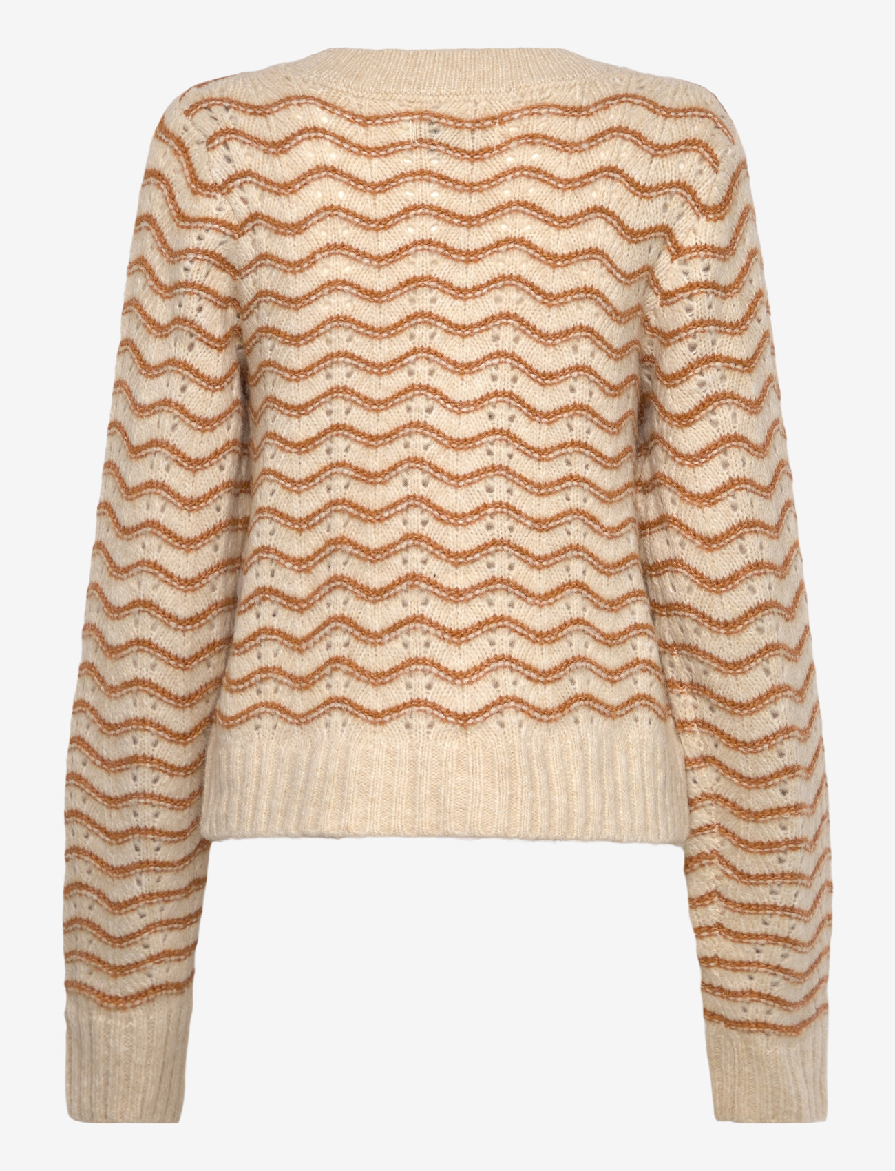 Lollys Laundry - LanoLL Cardigan Knit LS - cardigans - camel - 1