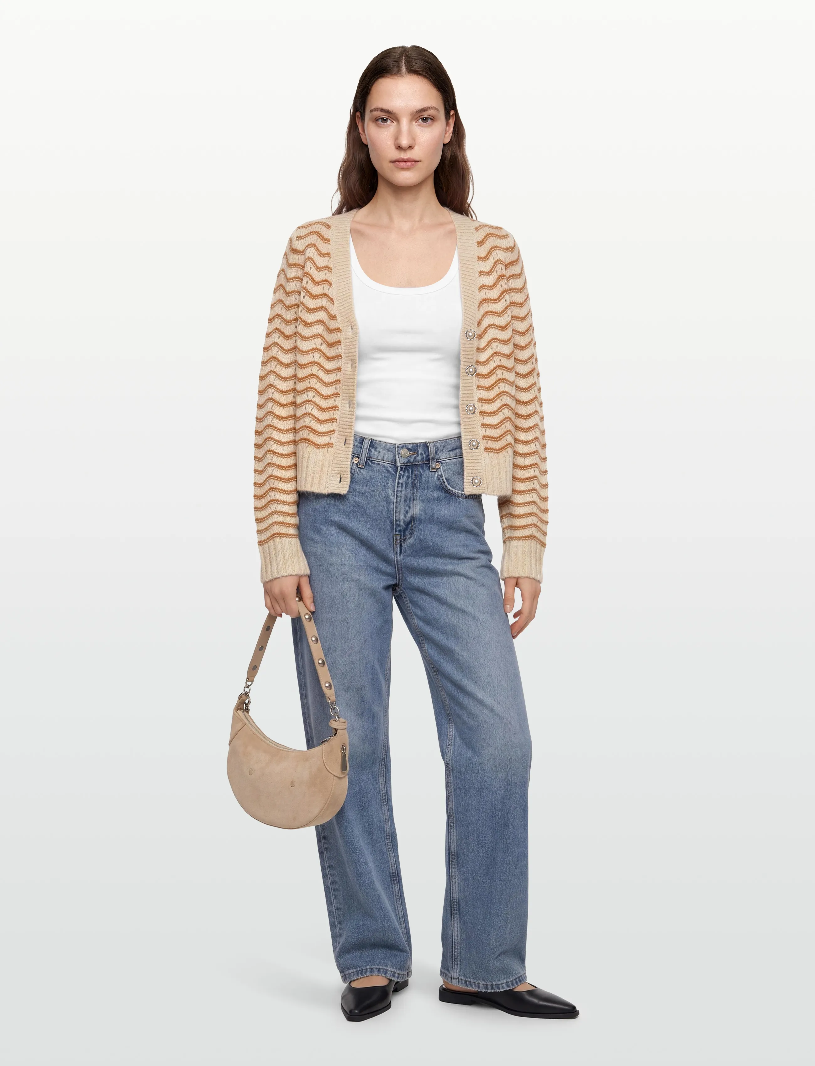 Lanoll Cardigan Knit Ls