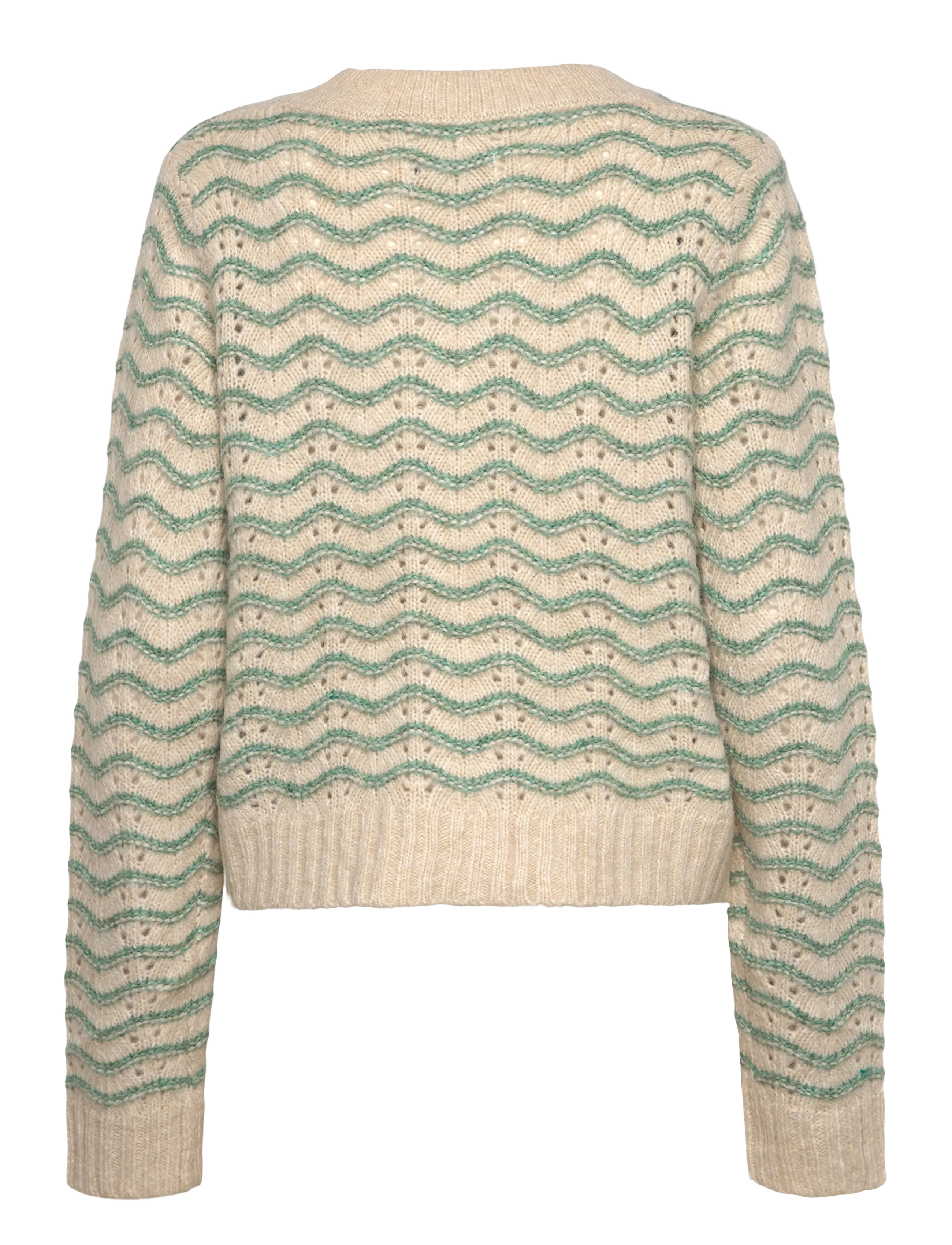 Lollys Laundry - LanoLL Cardigan Knit LS - strickjacken - dusty green - 1