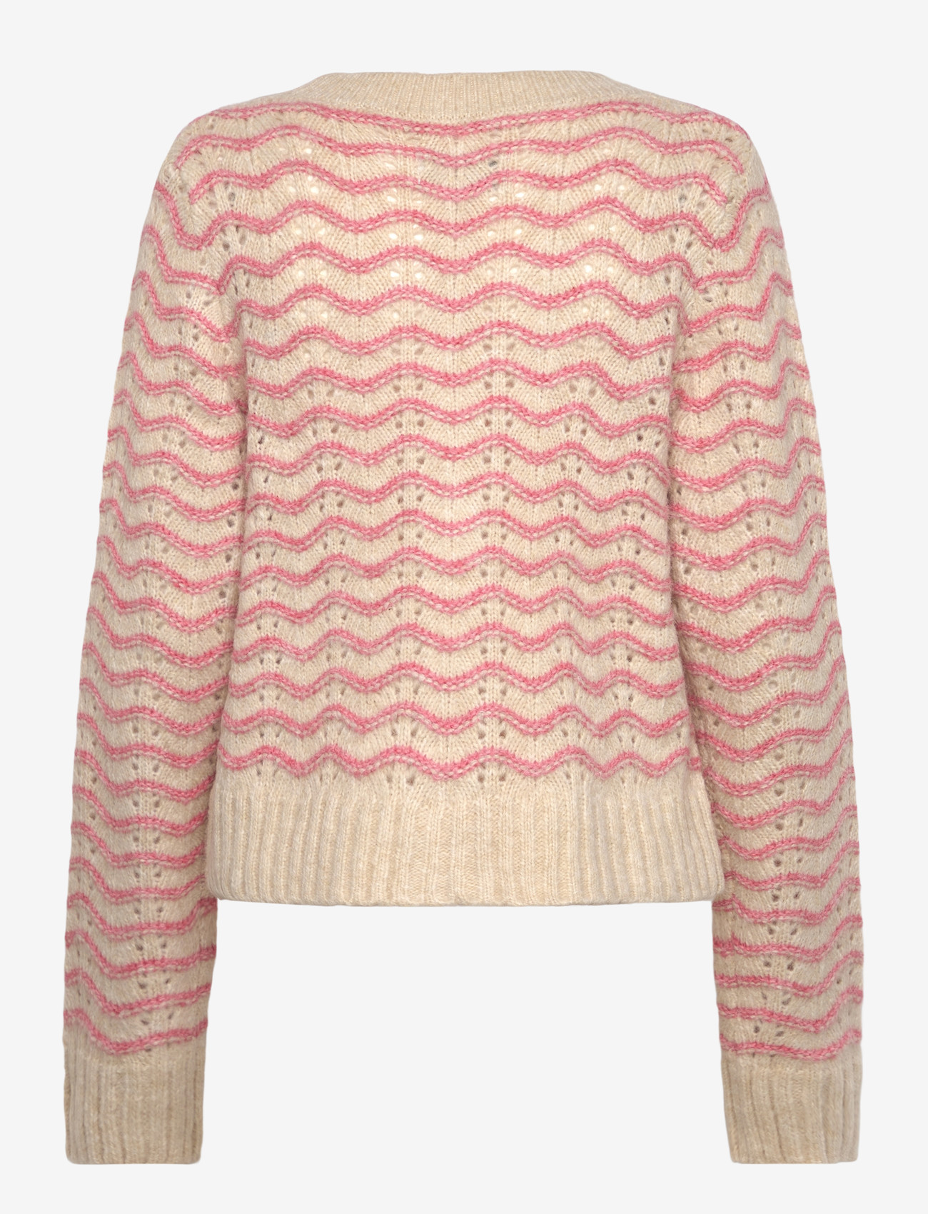 Lollys Laundry - LanoLL Cardigan Knit LS - cardigans - pink - 1