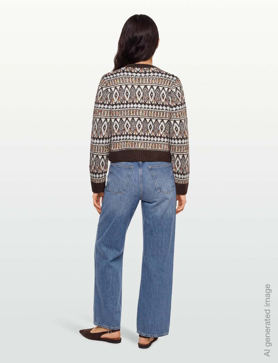 Lollys Laundry - SaxoLL Knit Cardigan LS - koftor - dark mokka - 4